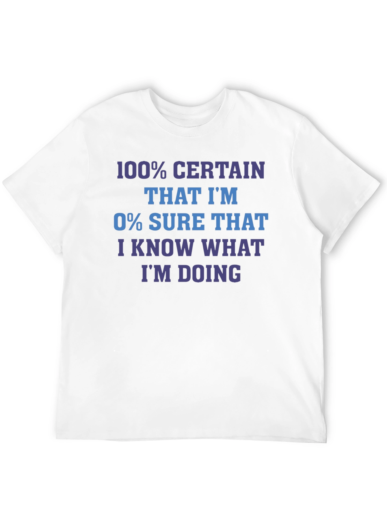 Funny Sarcastic T-Shirt - 100% Certain Joke Tee