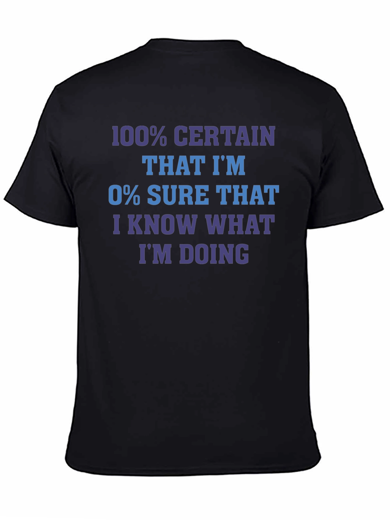 Funny Sarcastic T-Shirt - 100% Certain Joke Tee