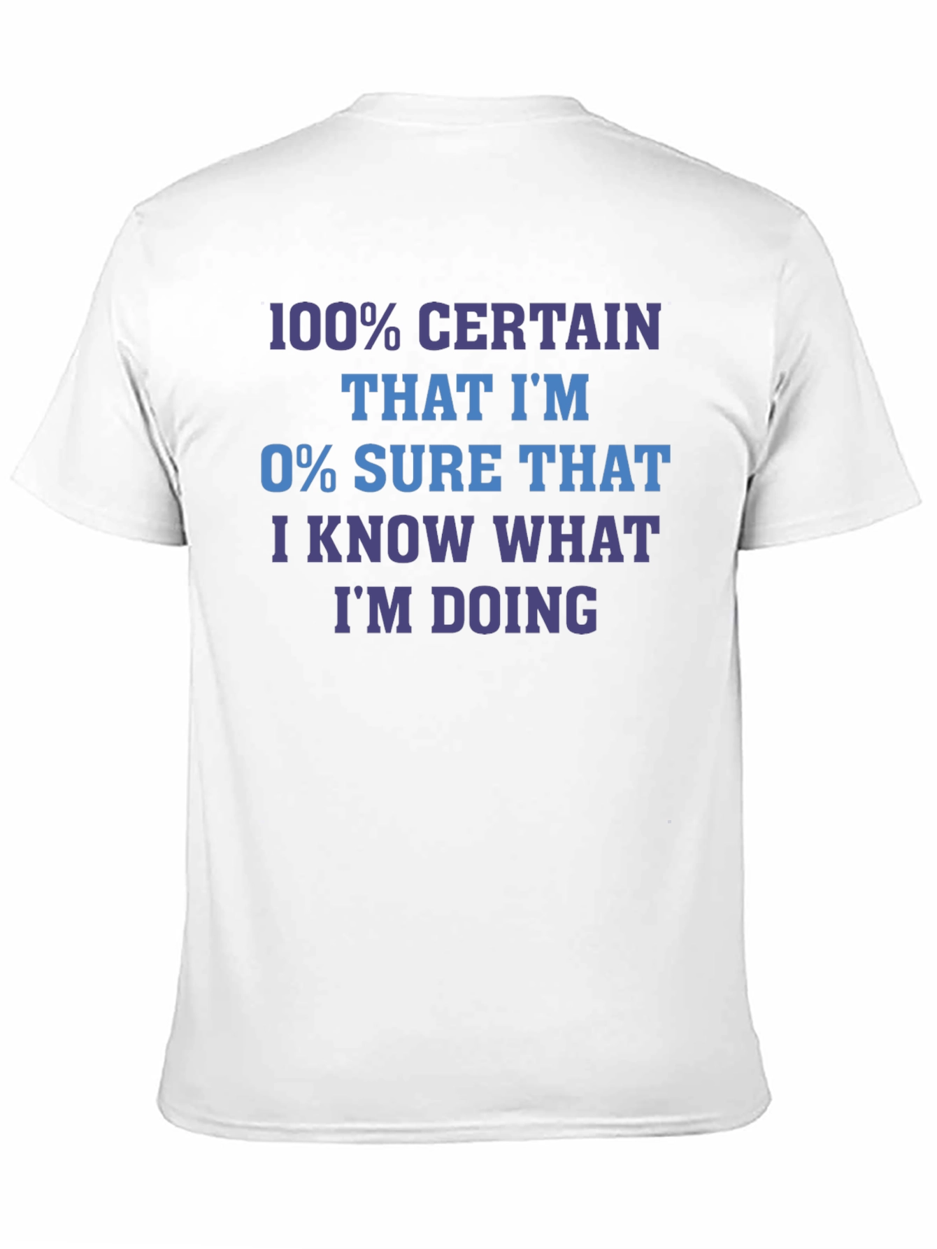 Funny Sarcastic T-Shirt - 100% Certain Joke Tee