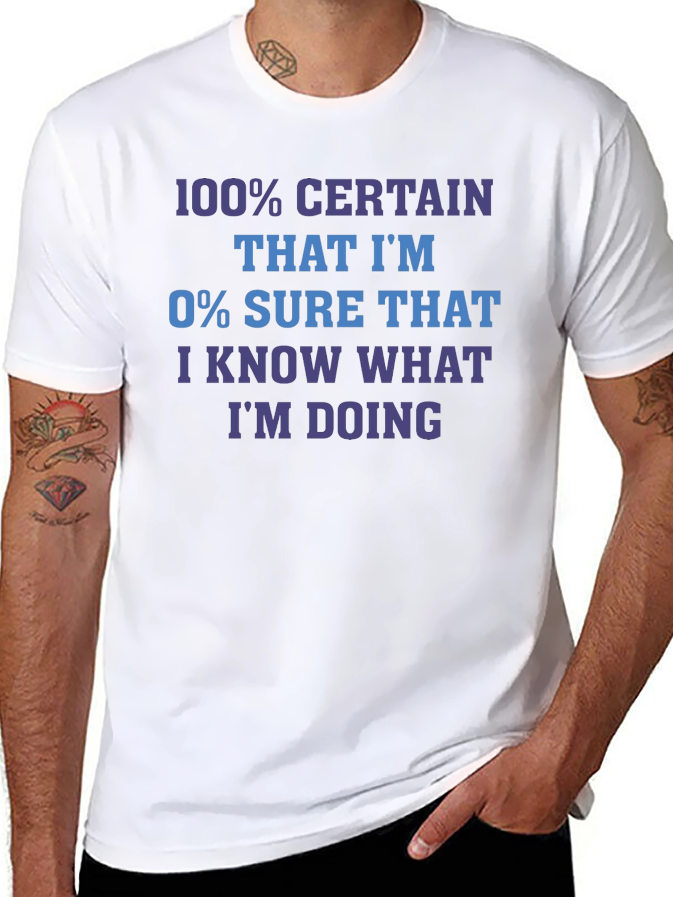 Funny Sarcastic T-Shirt - 100% Certain Joke Tee