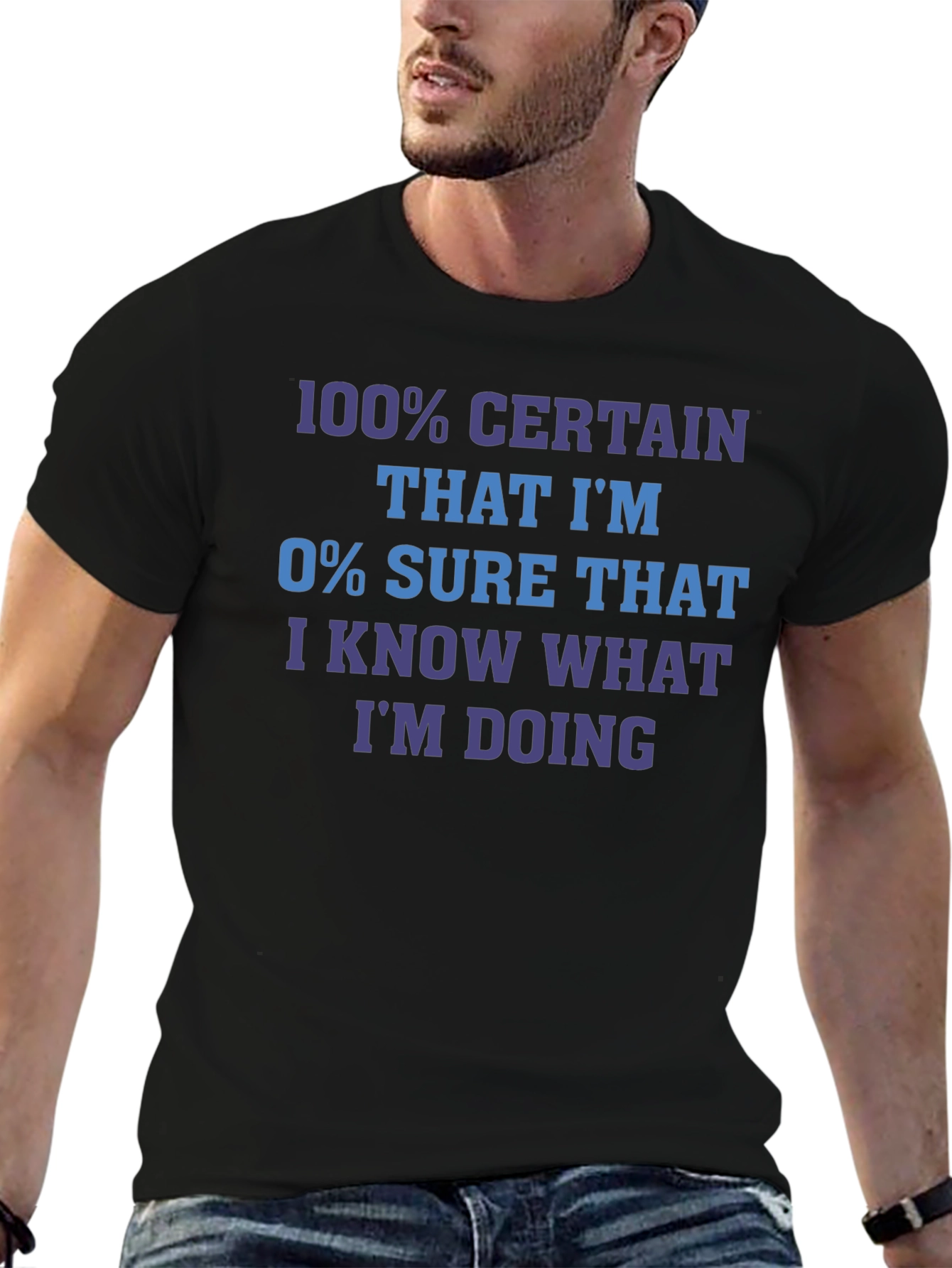 Funny Sarcastic T-Shirt - 100% Certain Joke Tee