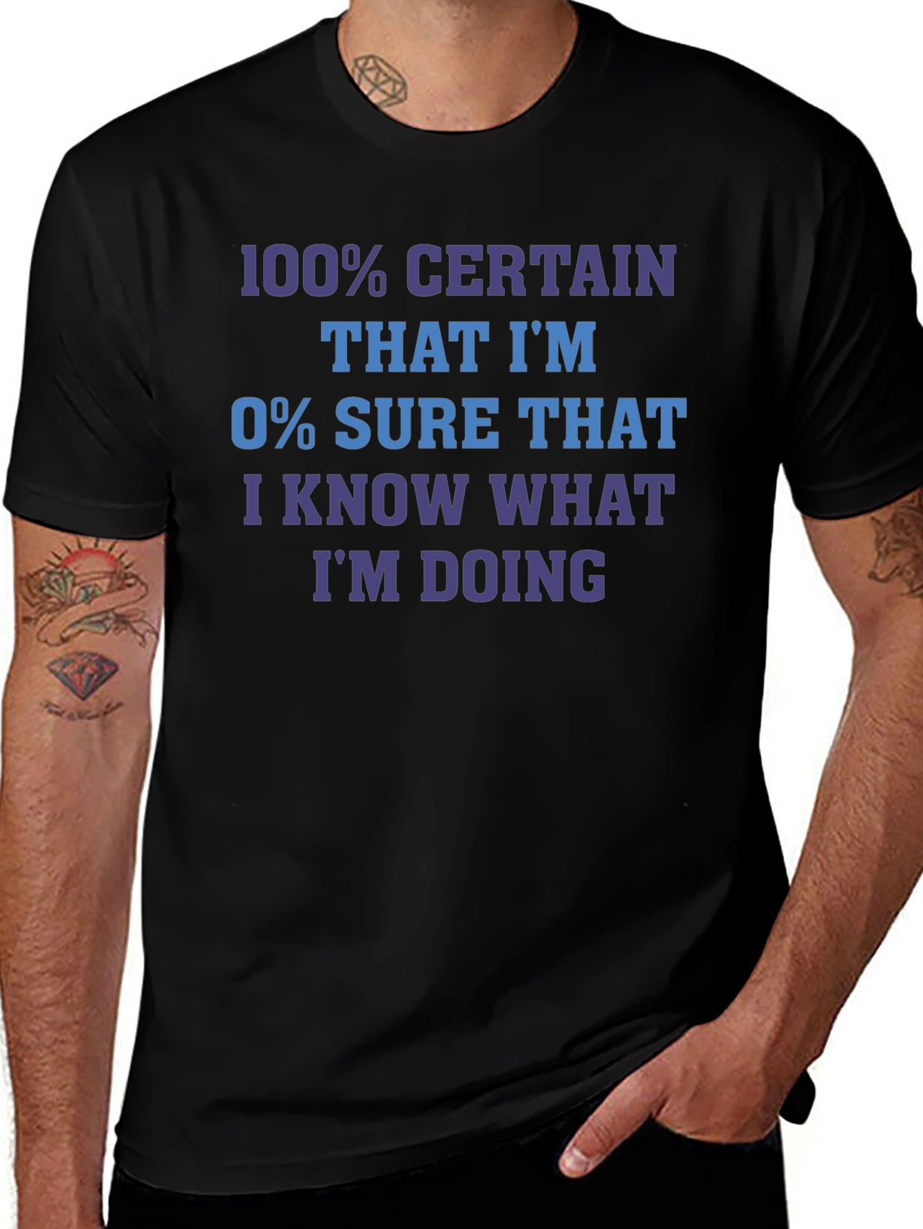 Funny Sarcastic T-Shirt - 100% Certain Joke Tee