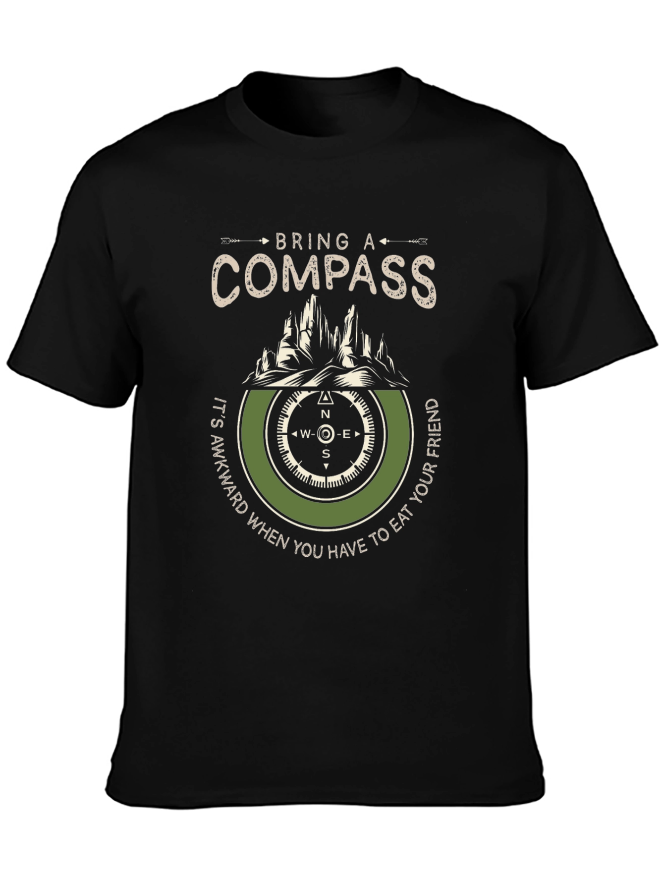 Bring A Compass T-Shirt: Adventure Hiking Tee