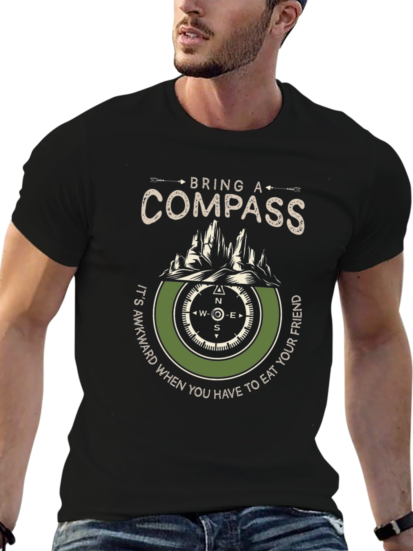 Bring A Compass T-Shirt: Adventure Hiking Tee