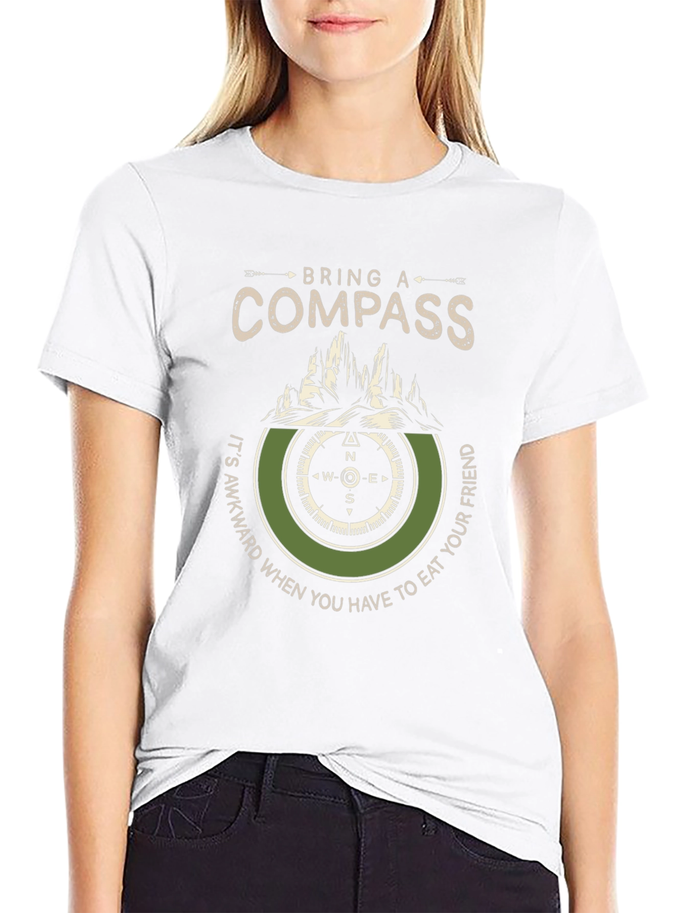 Bring A Compass T-Shirt: Adventure Hiking Tee