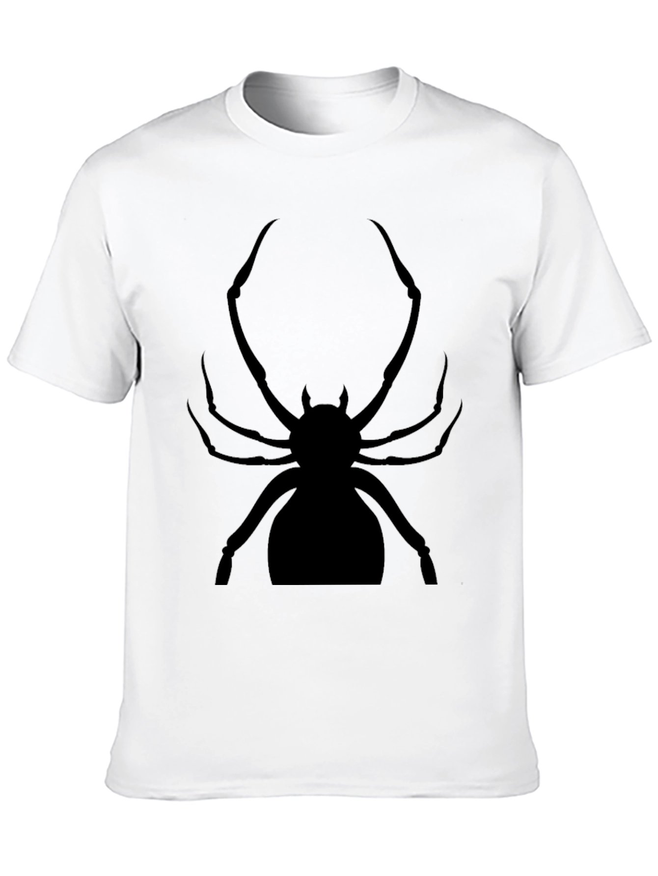 Black Spider Graphic Tee - Creepy Cool Shirt