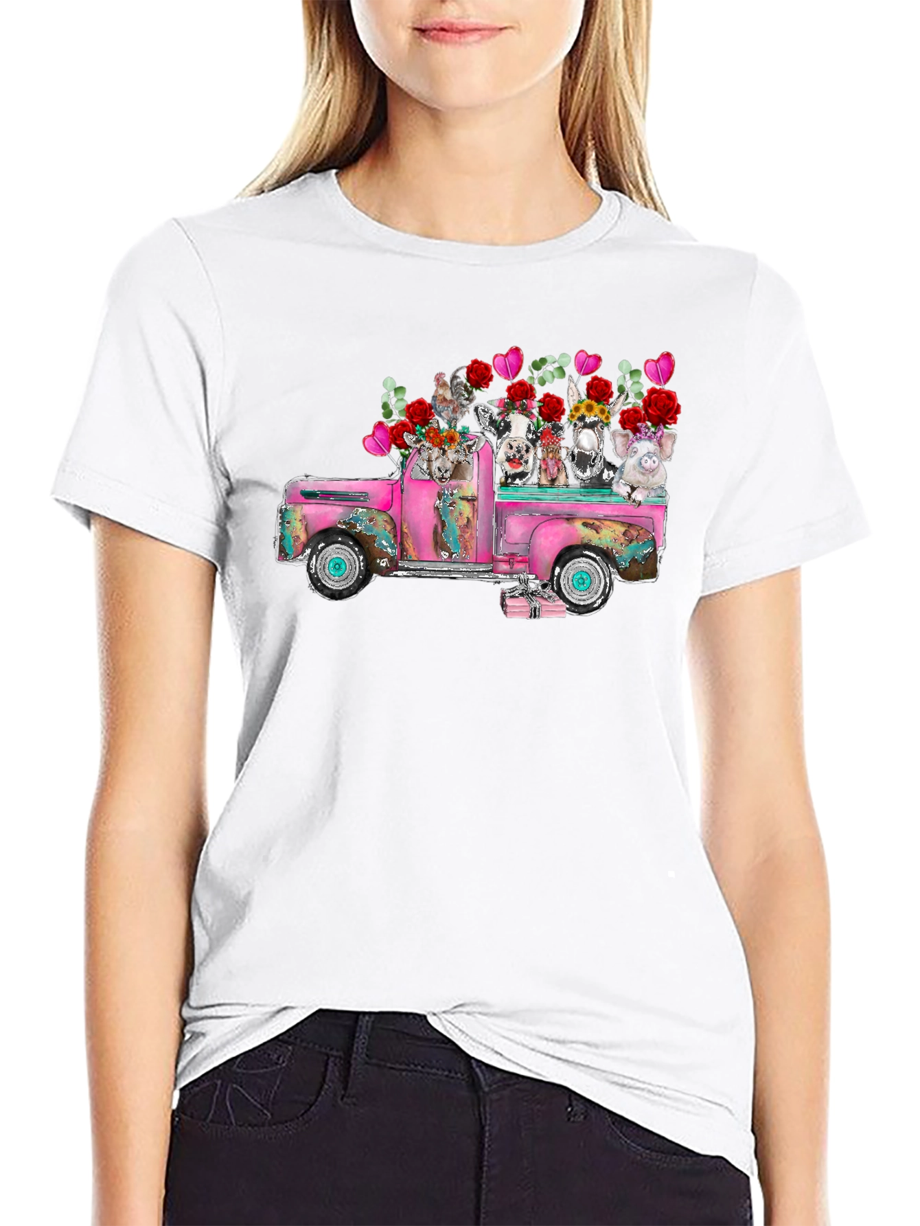 Farm Animal Truck Graphic Tee