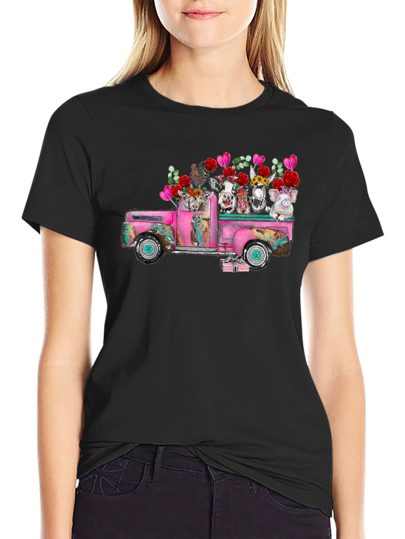 Farm Animal Truck Graphic Tee