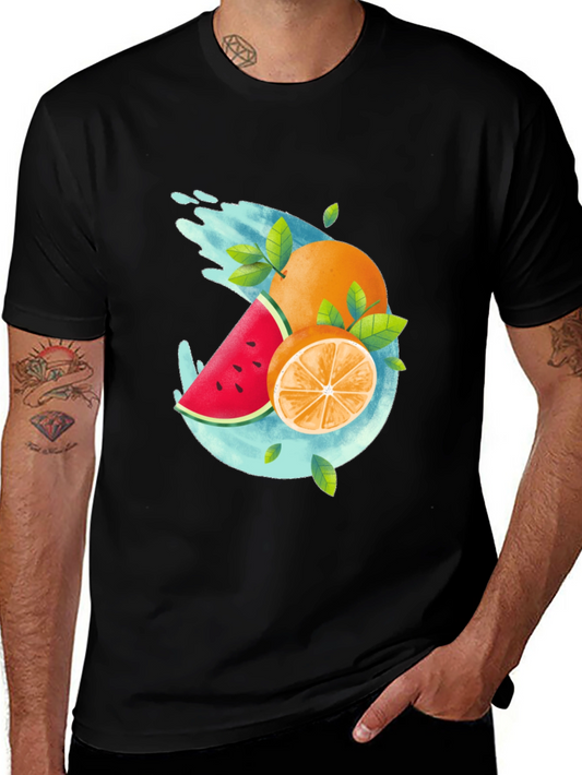 Fresh Fruit Graphic T-Shirt - Summer Style