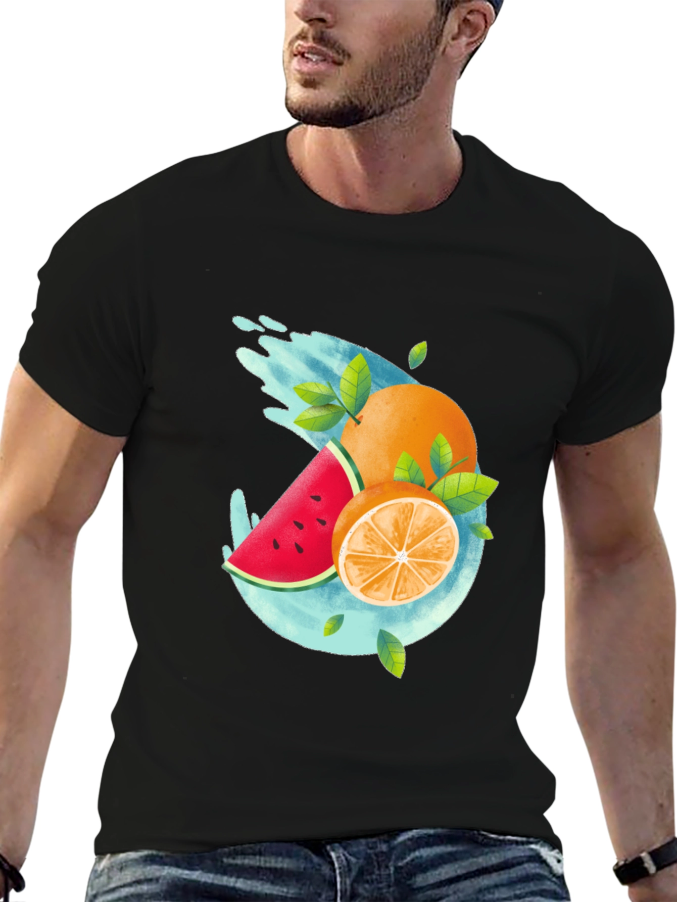 Fresh Fruit Graphic T-Shirt - Summer Style