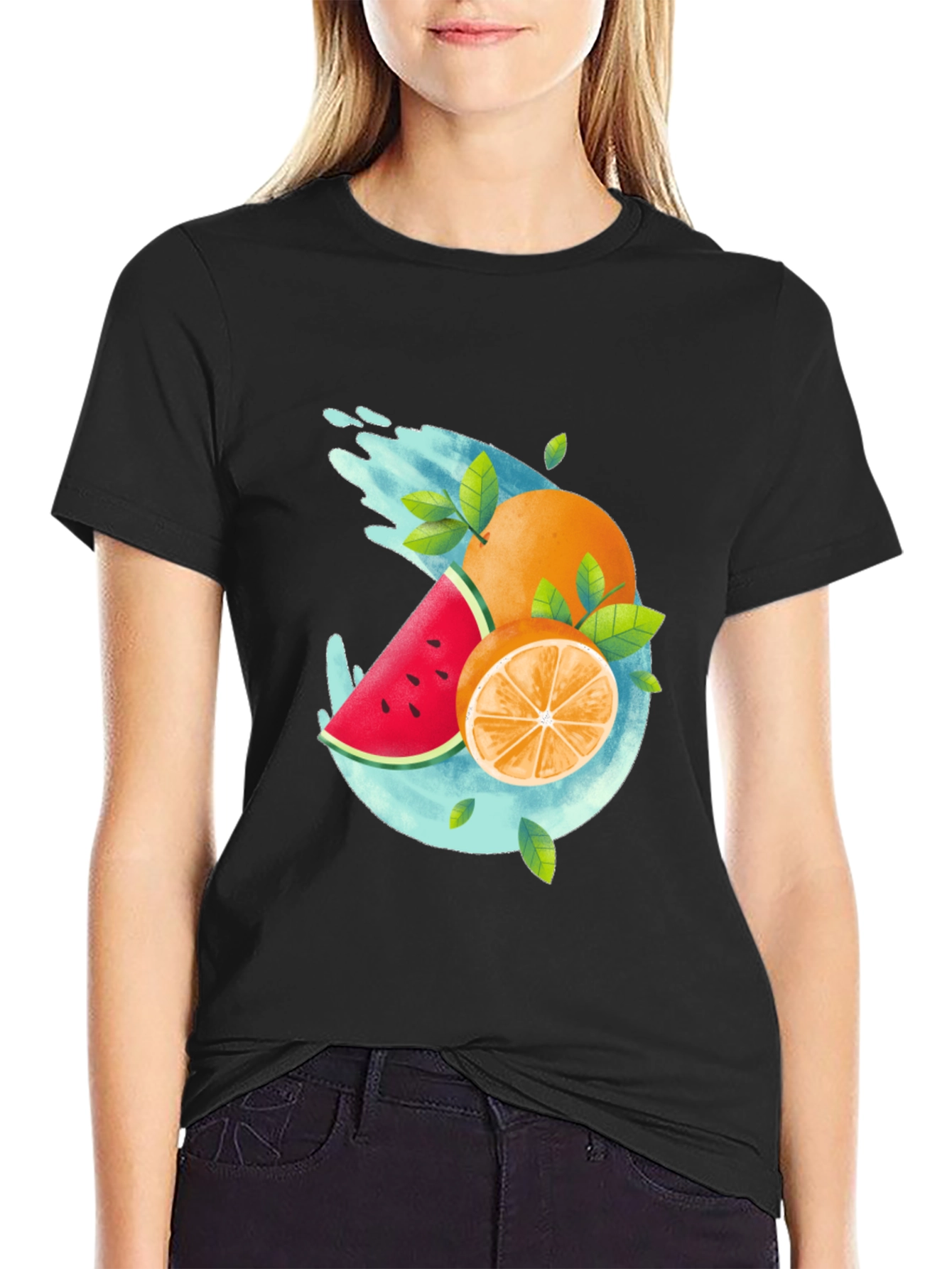Fresh Fruit Graphic T-Shirt - Summer Style