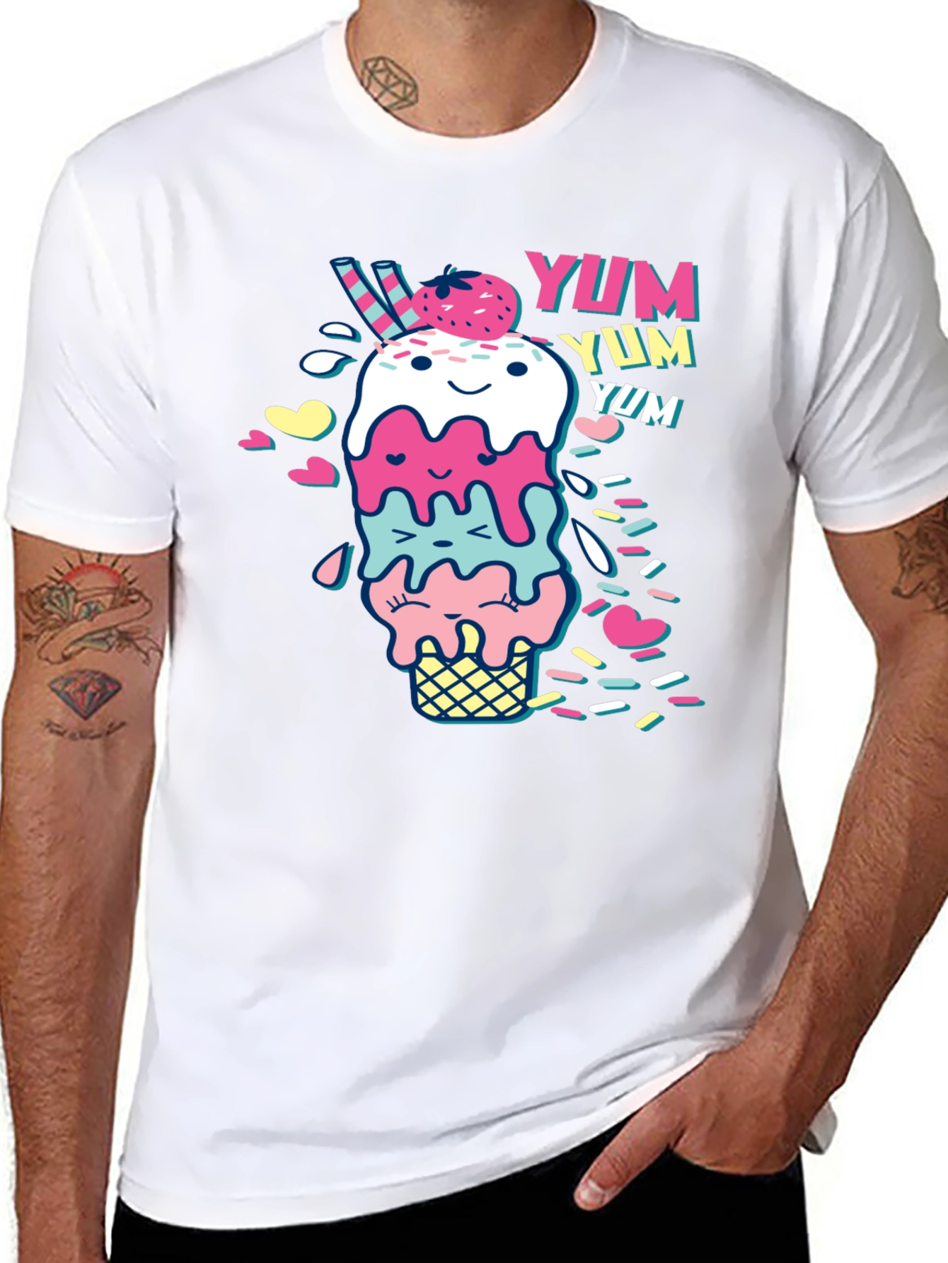 Yum! Ice Cream Graphic Tee - Unisex