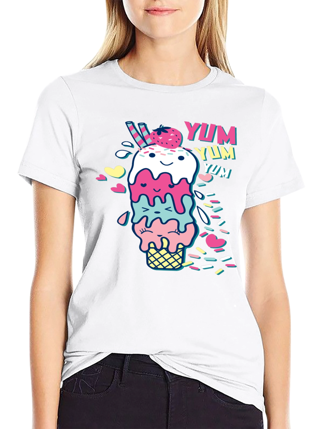 Yum! Ice Cream Graphic Tee - Unisex