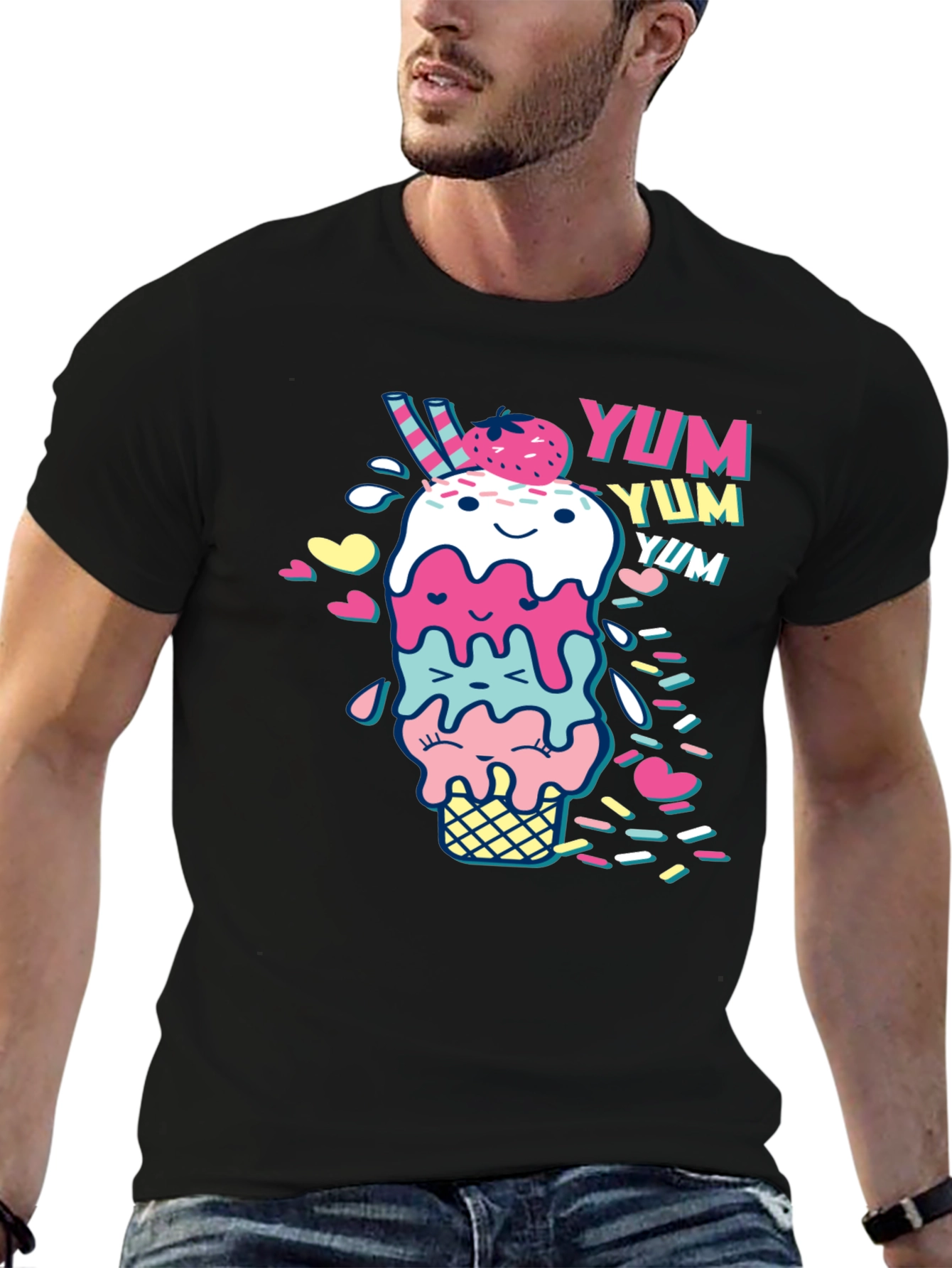 Yum! Ice Cream Graphic Tee - Unisex