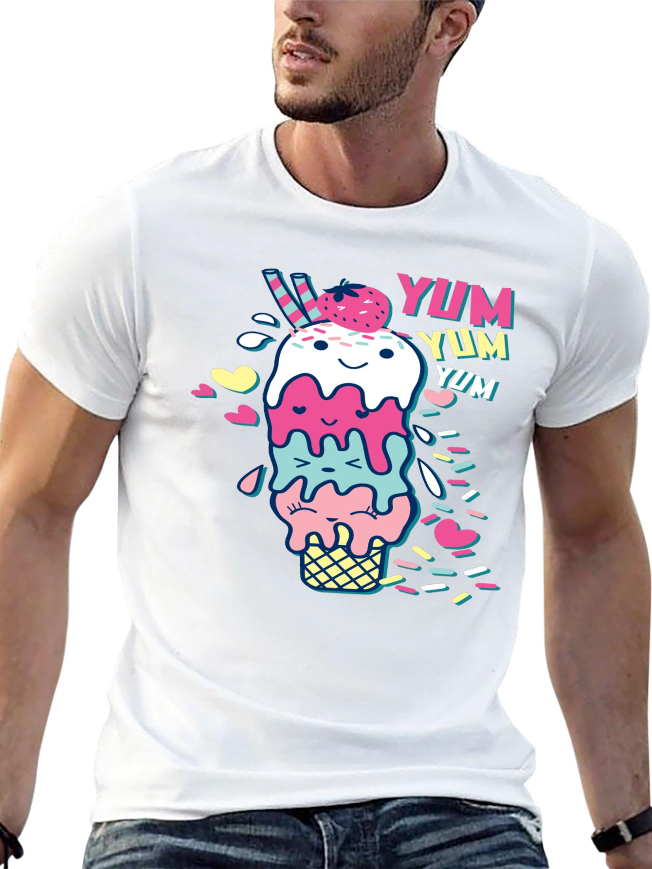 Yum! Ice Cream Graphic Tee - Unisex