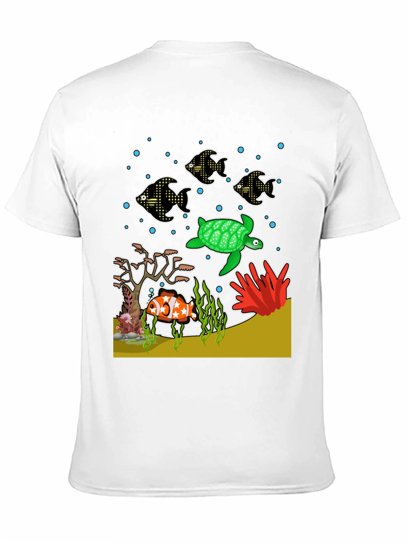 Aquatic Life Graphic T-Shirt