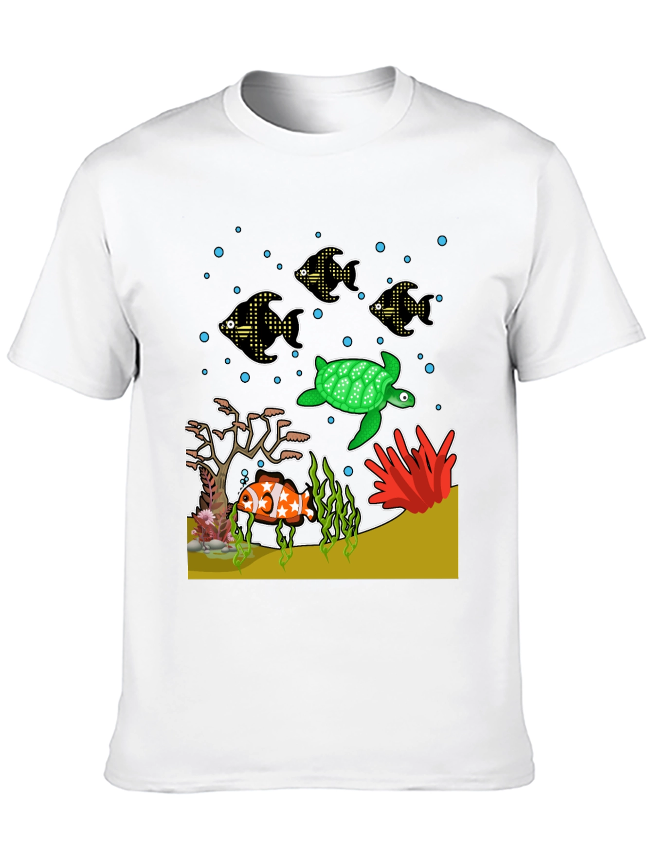 Aquatic Life Graphic T-Shirt