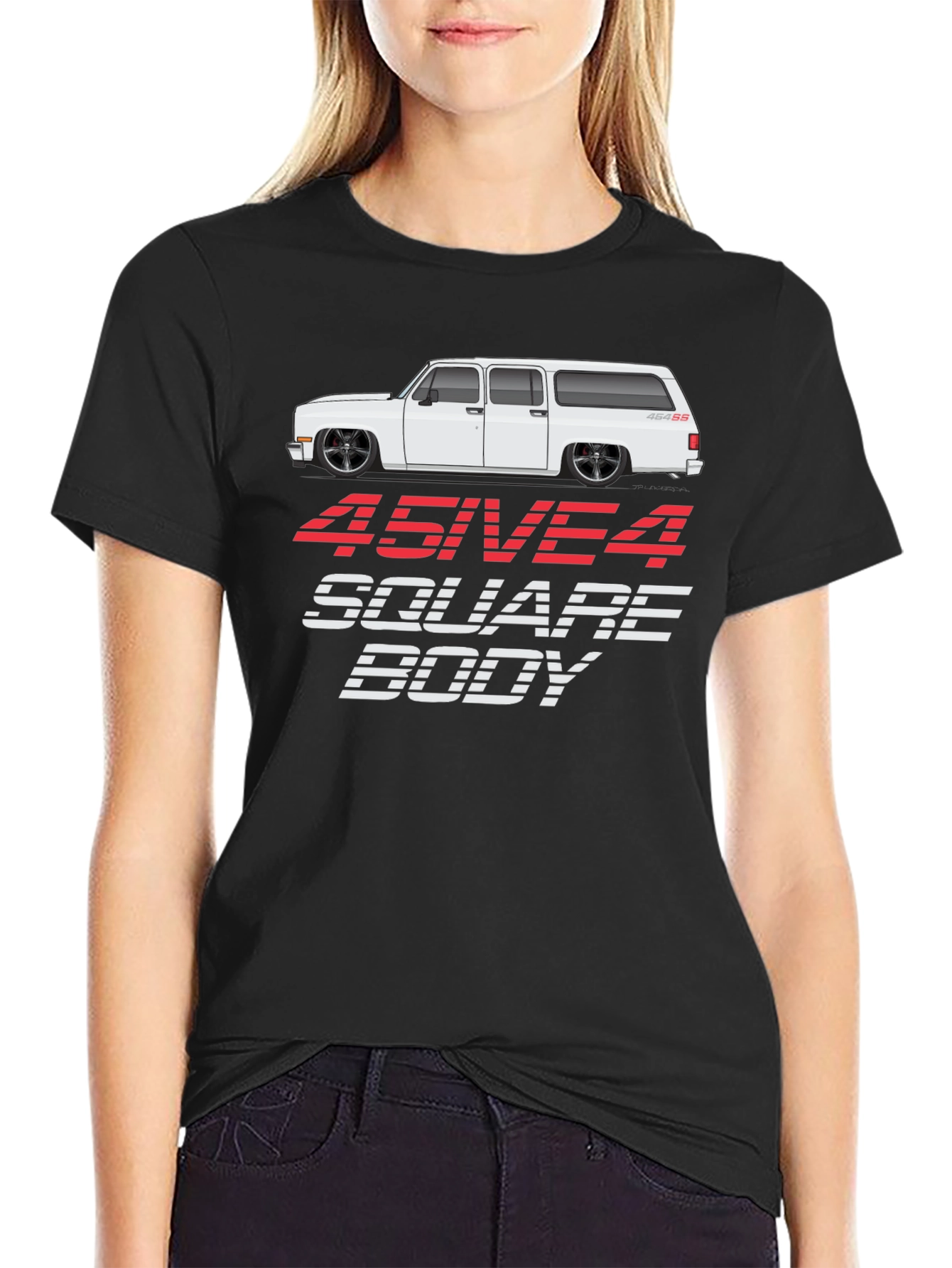 454 Square Body Black T-Shirt