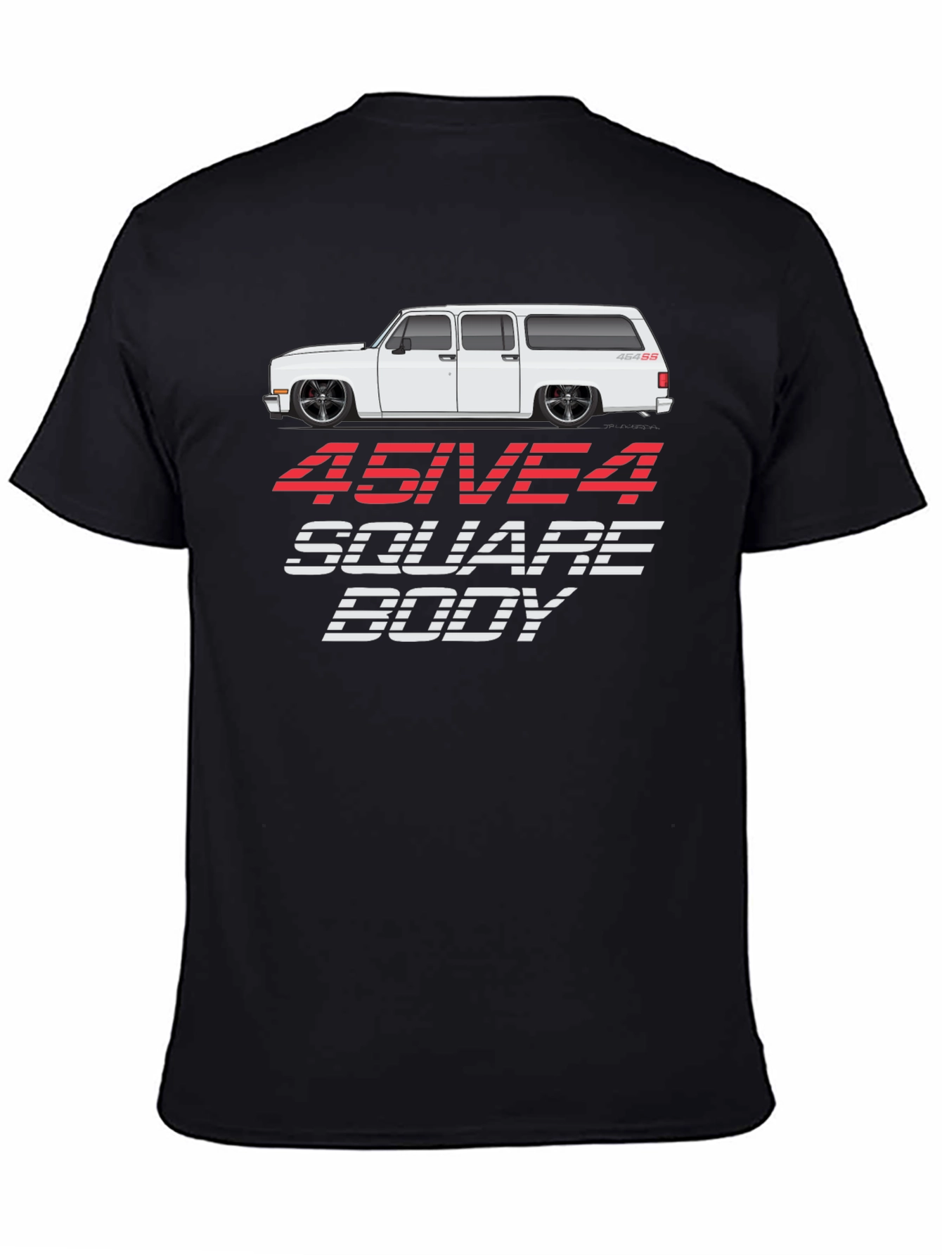 454 Square Body Black T-Shirt