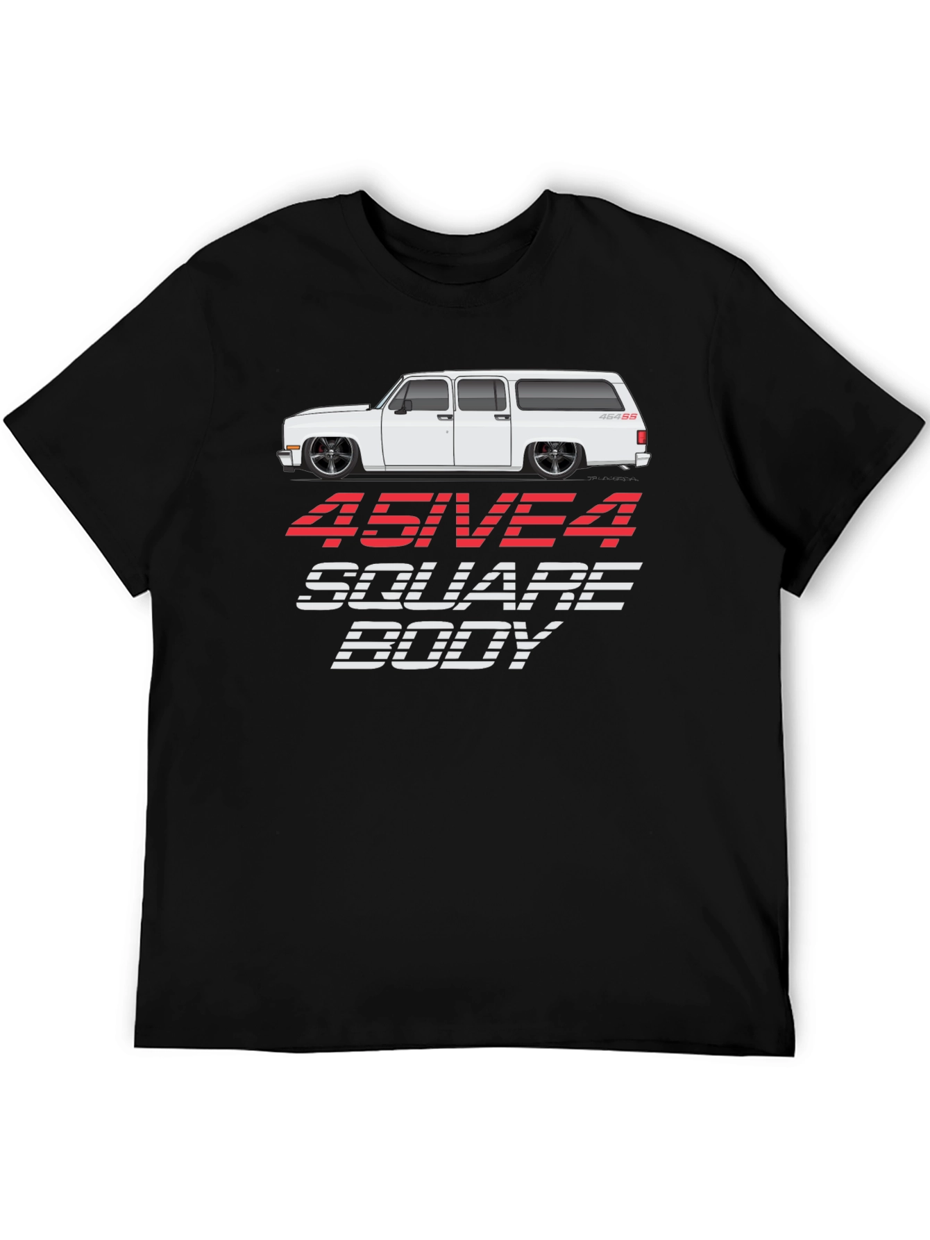 454 Square Body Black T-Shirt
