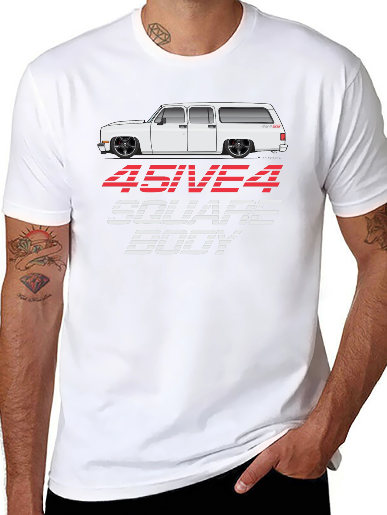 454 Square Body Black T-Shirt