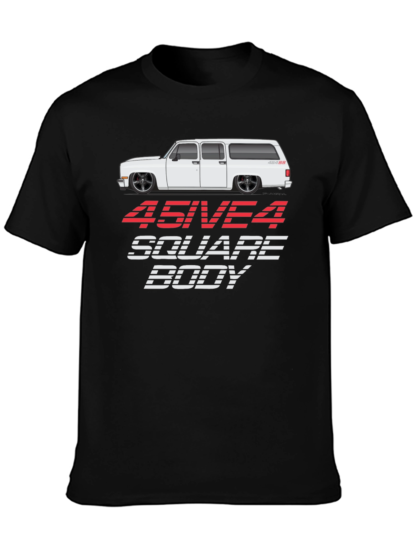 454 Square Body Black T-Shirt