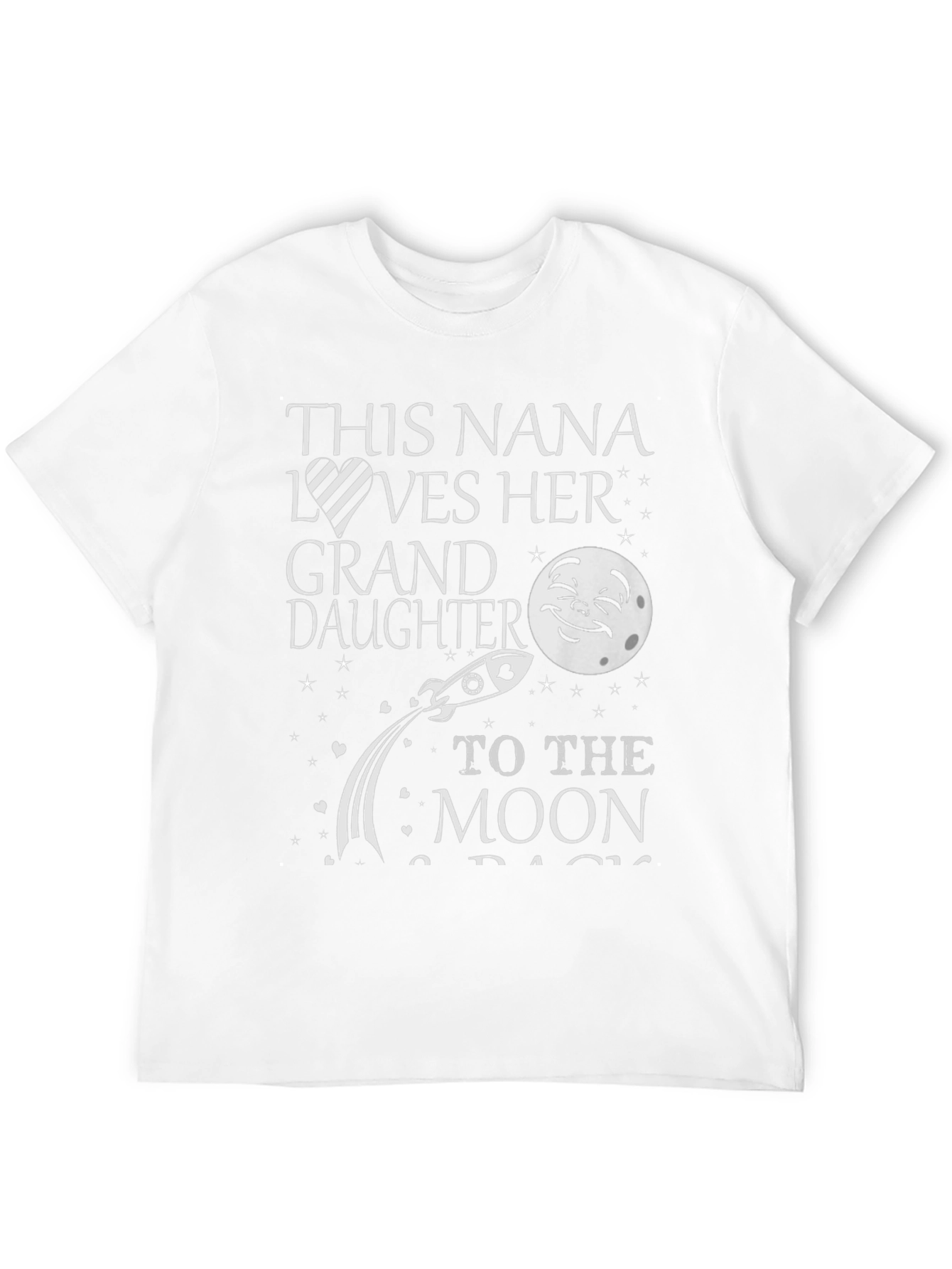 Nana Loves Granddaughter Moon T-Shirt