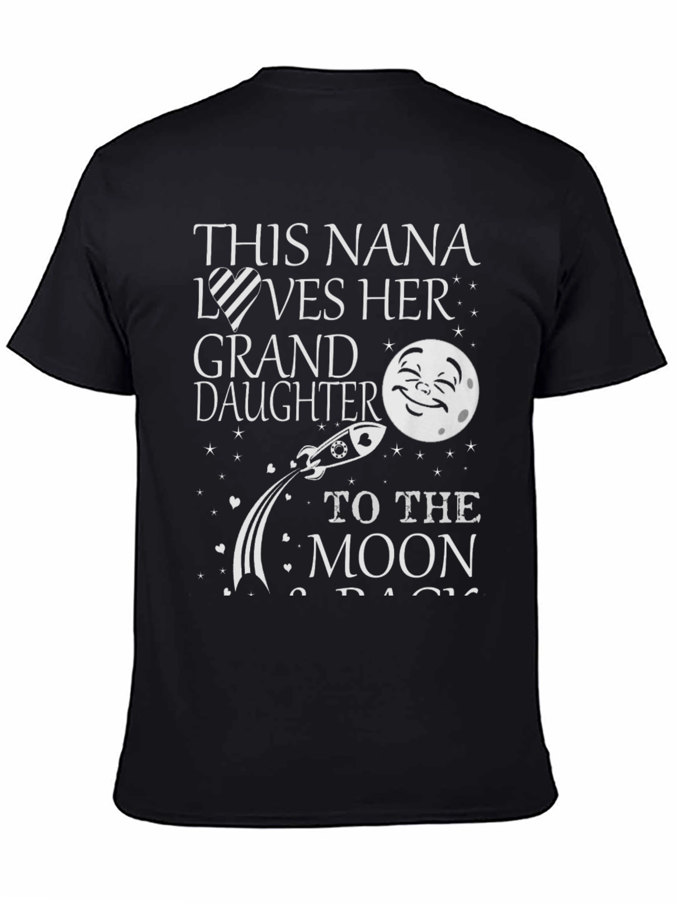 Nana Loves Granddaughter Moon T-Shirt