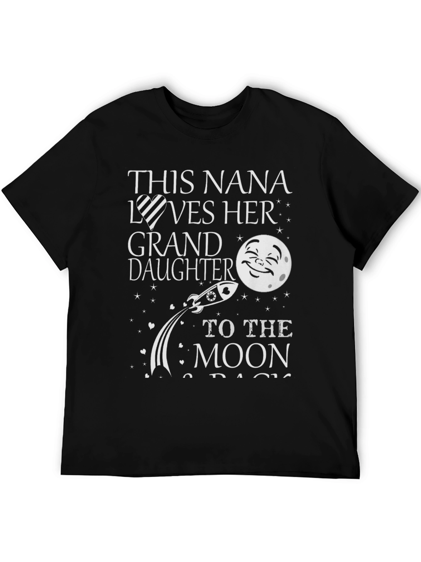 Nana Loves Granddaughter Moon T-Shirt