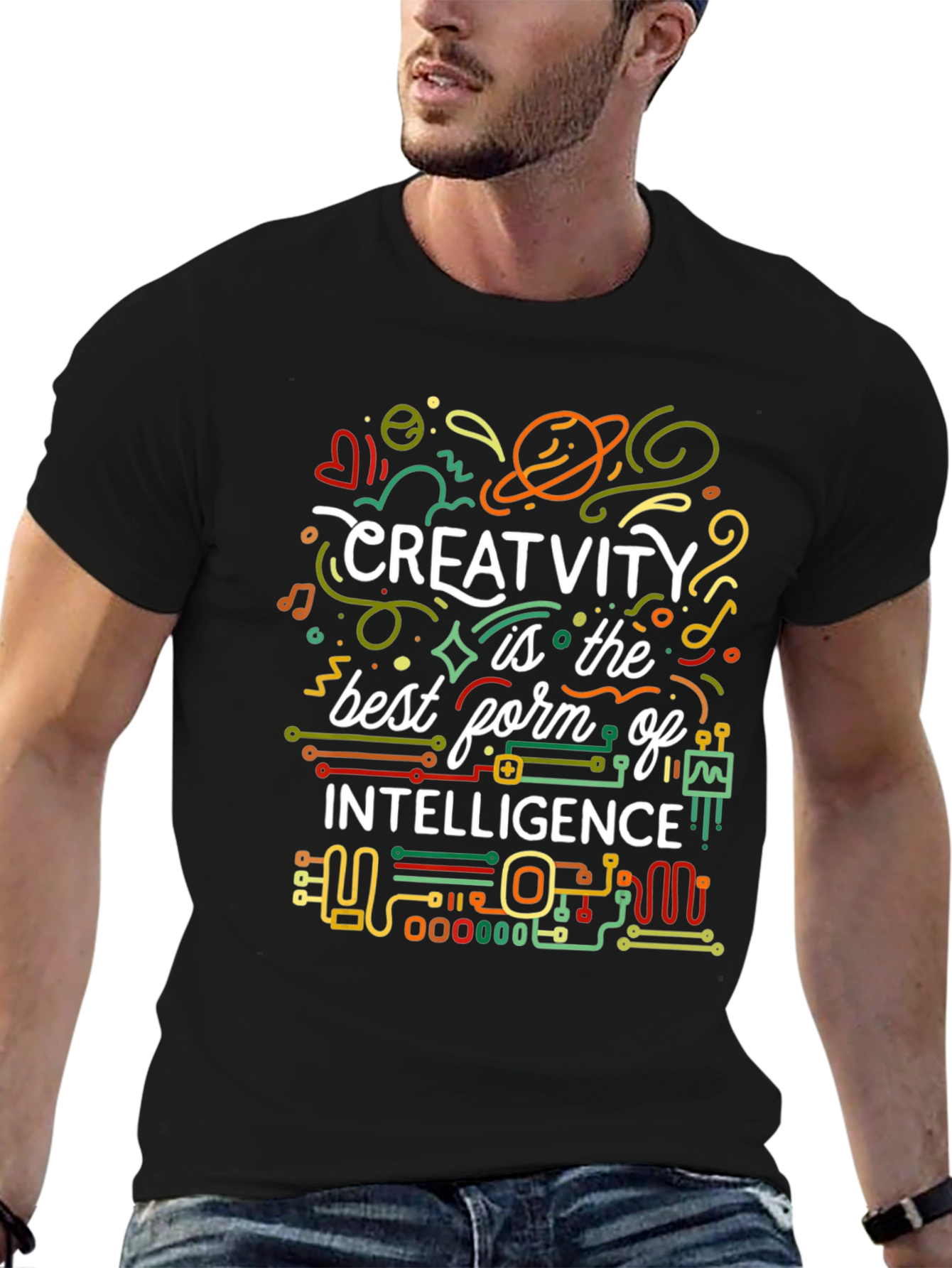 Creativity is Intelligence T-Shirt - Artistic Design