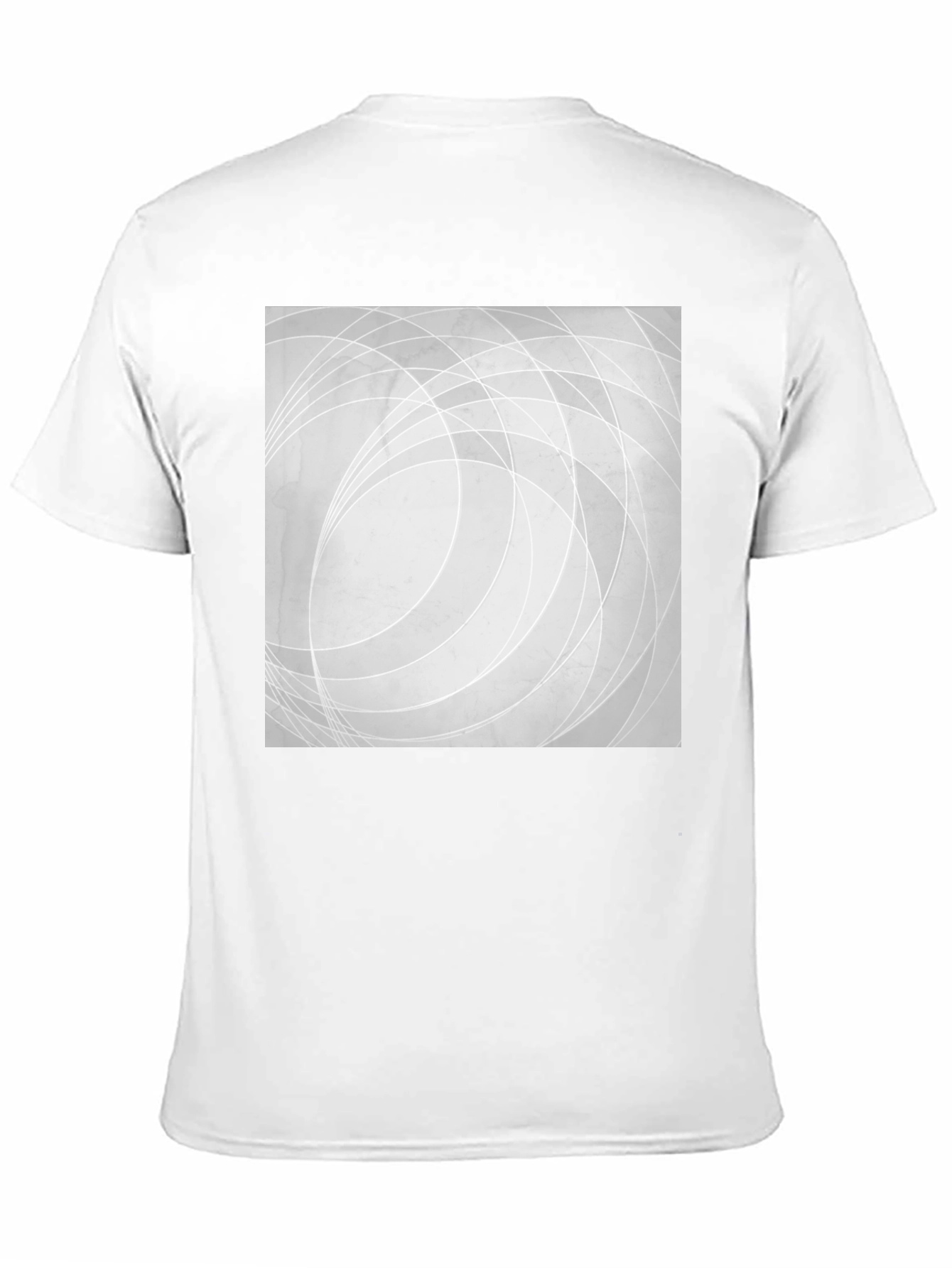 Abstract Lines Graphic Black T-Shirt