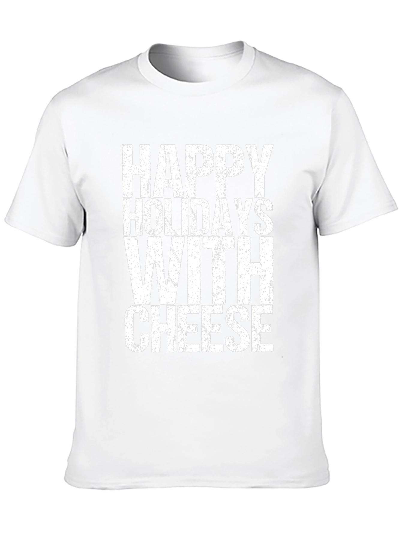 Happy Holidays With Cheese Graphic T-Shirt