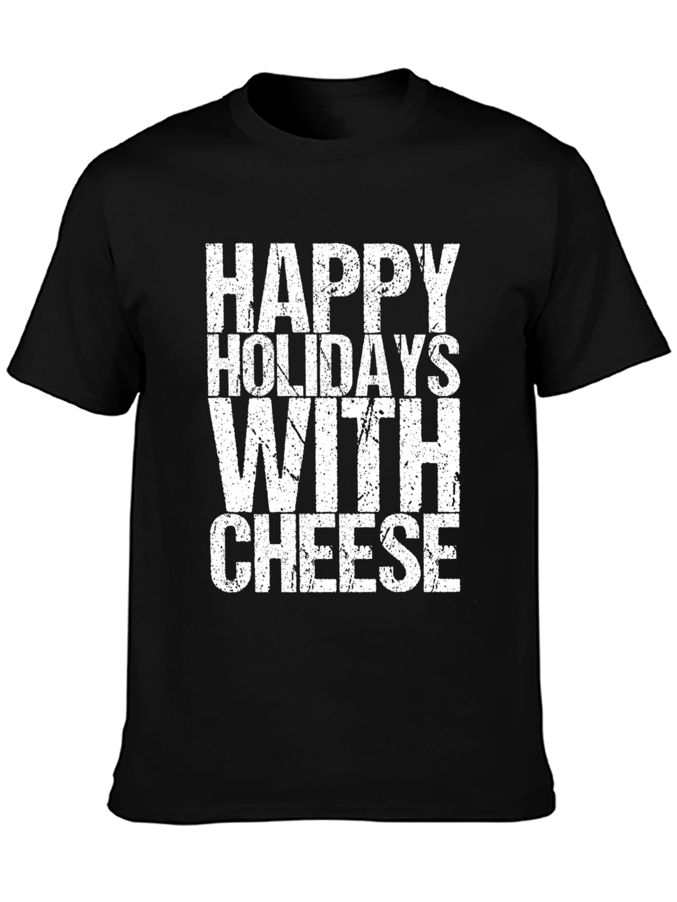 Happy Holidays With Cheese Graphic T-Shirt