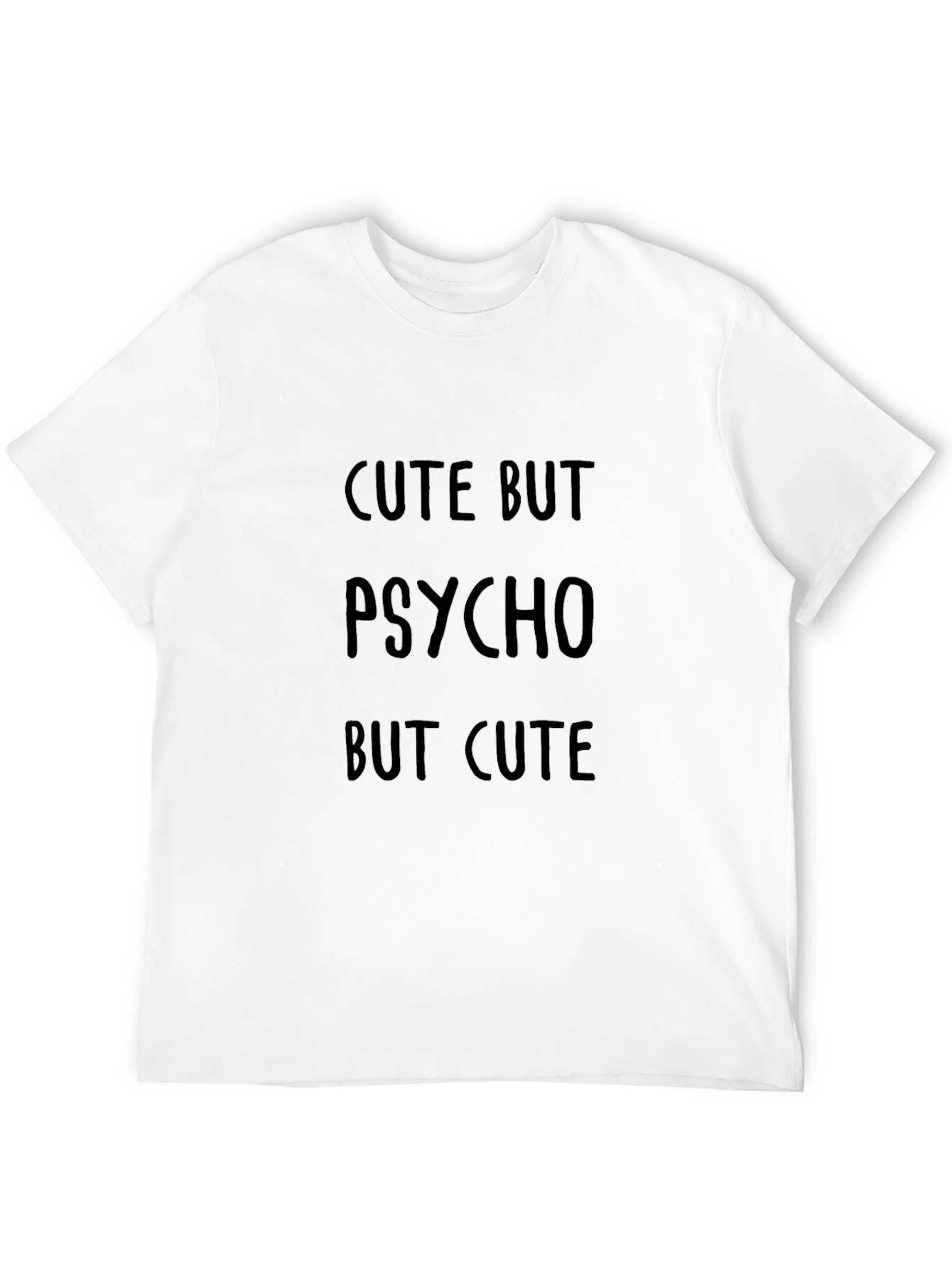 Cute But Psycho T-Shirt - Mens Black Graphic Tee