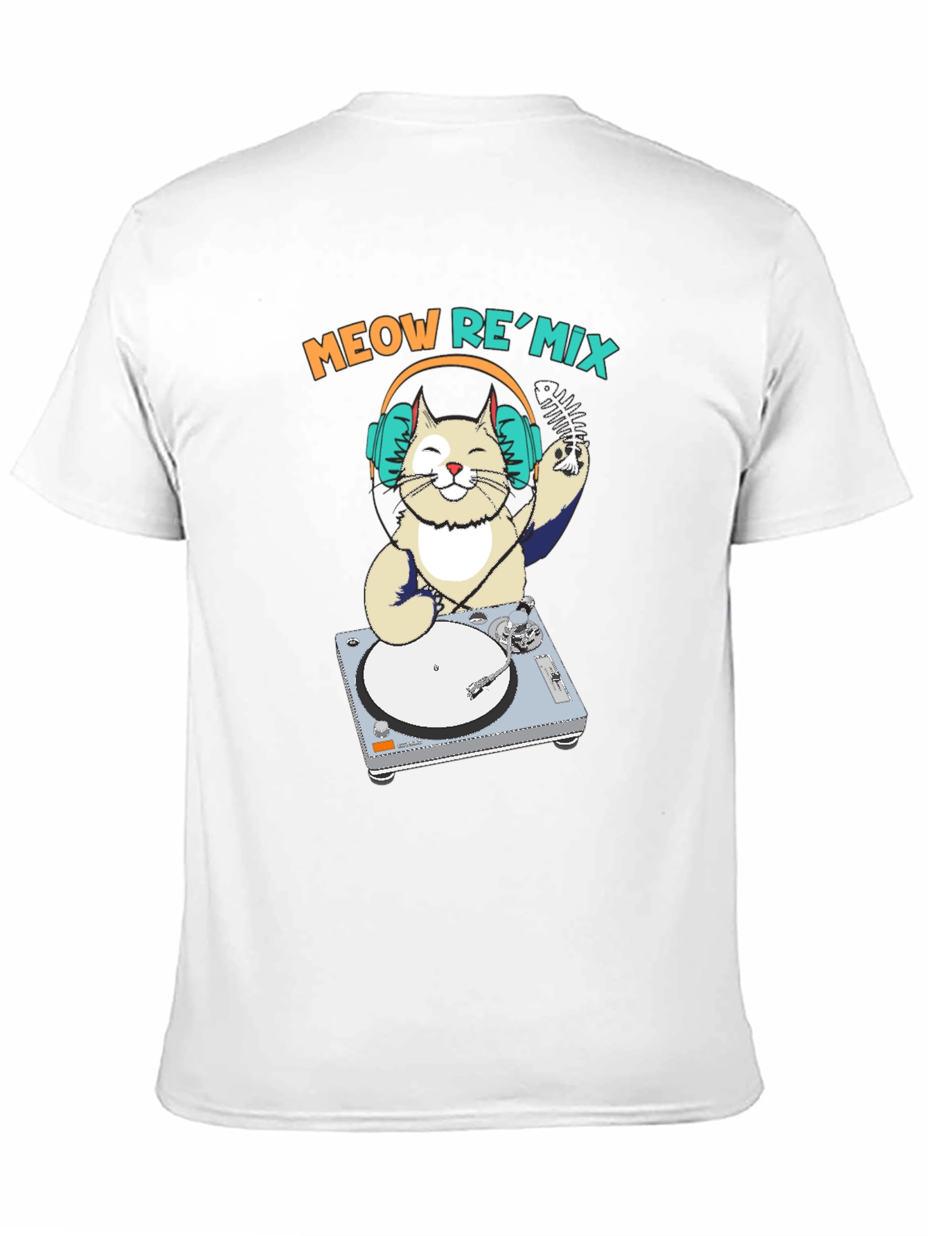 Meow Remix T-Shirt - DJ Cat Tee