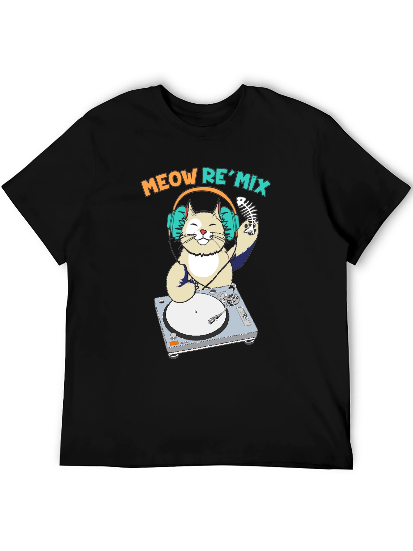 Meow Remix T-Shirt - DJ Cat Tee