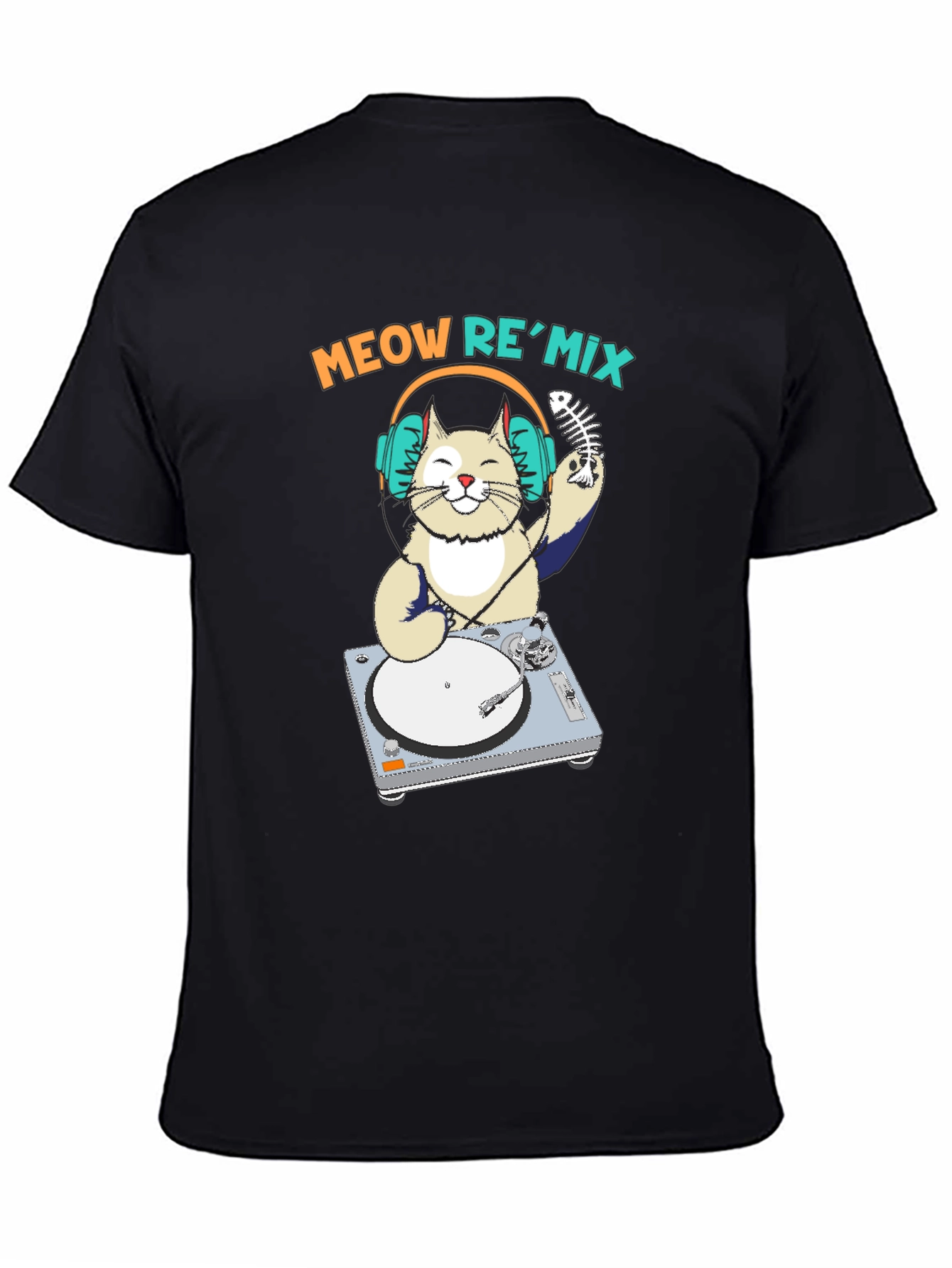 Meow Remix T-Shirt - DJ Cat Tee