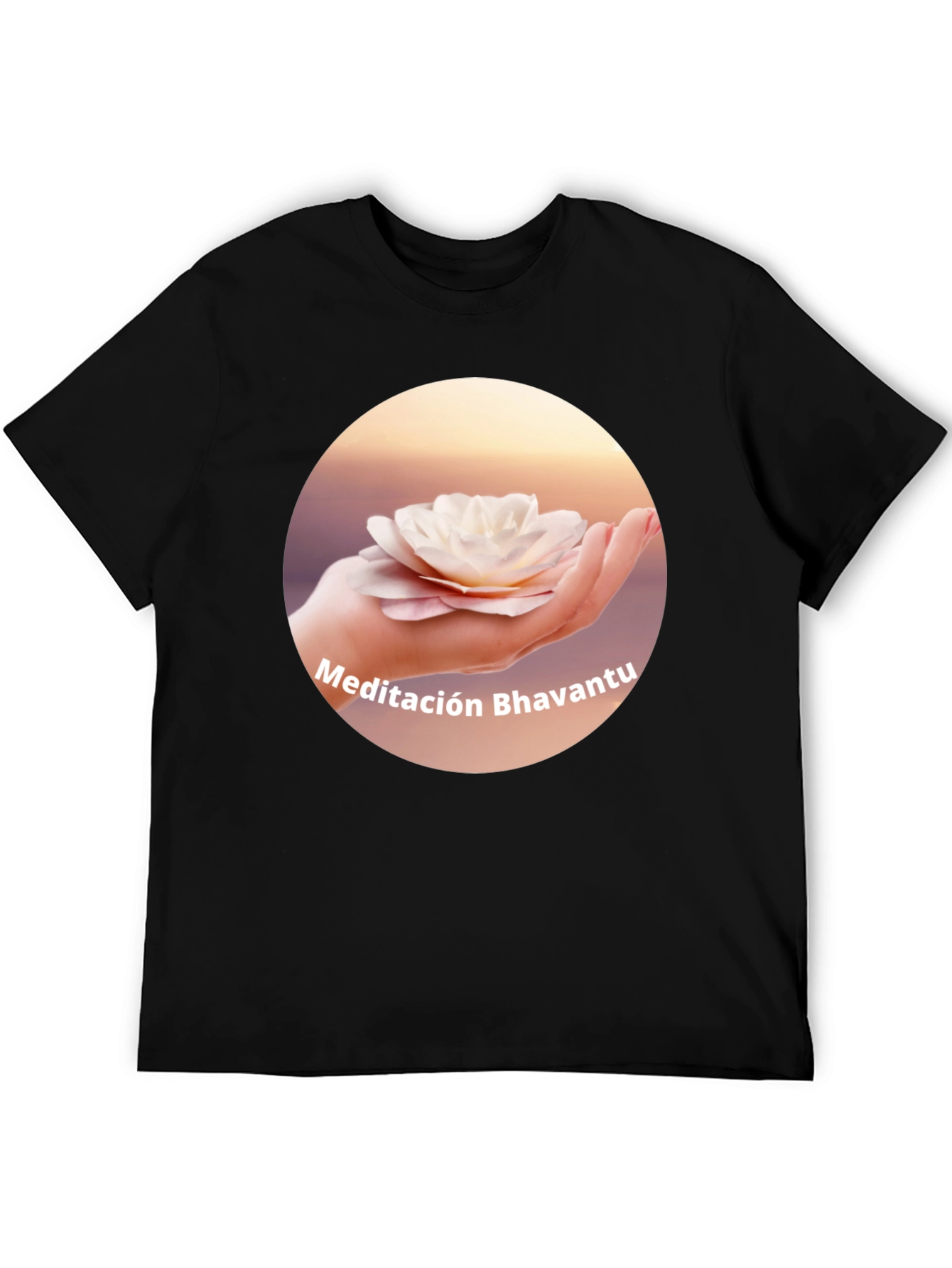Meditación Bhavantu Black Tee - Relax in Style!