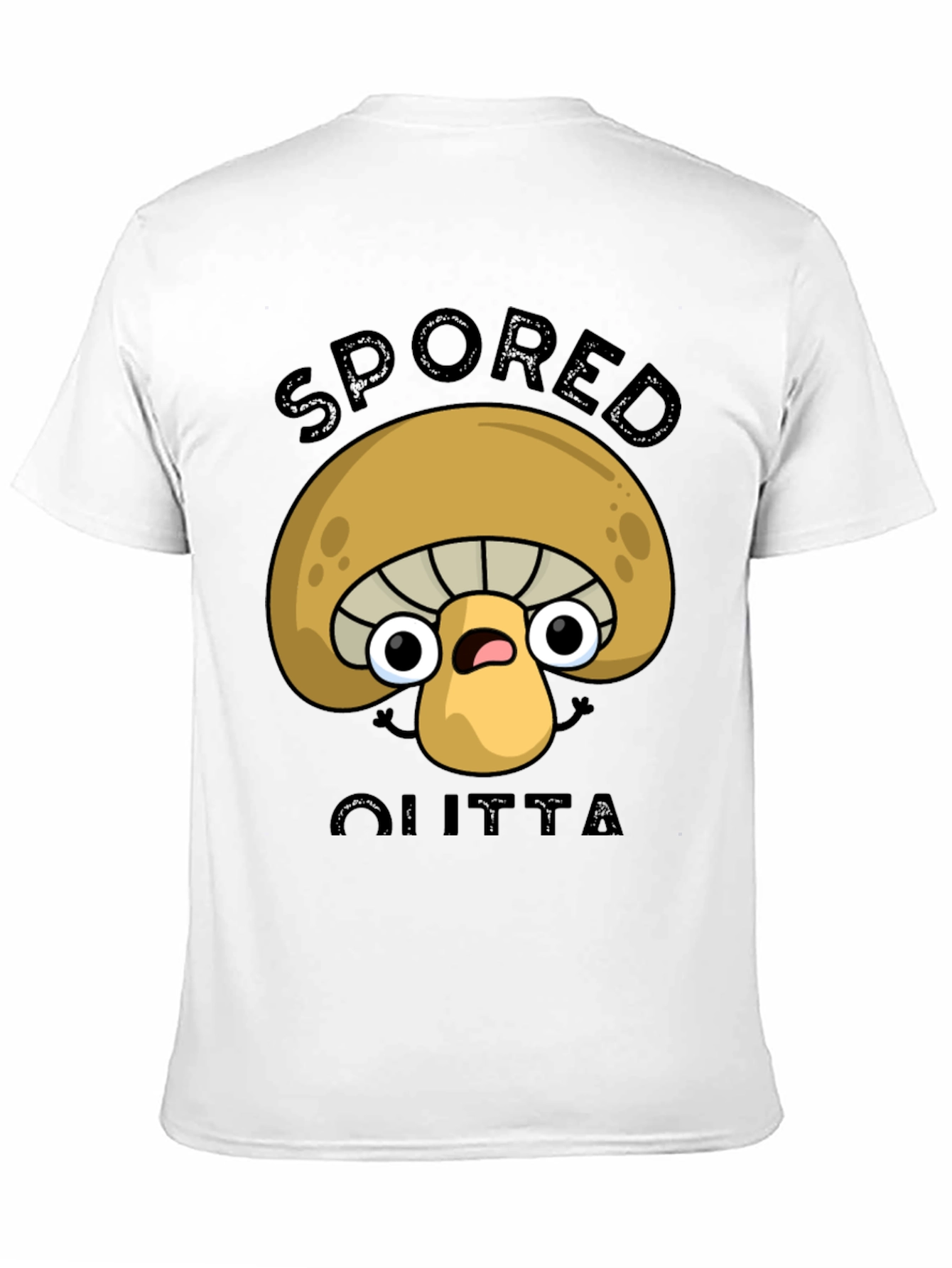 Spored Outta Shirt - Funny Mushroom Graphic Tee