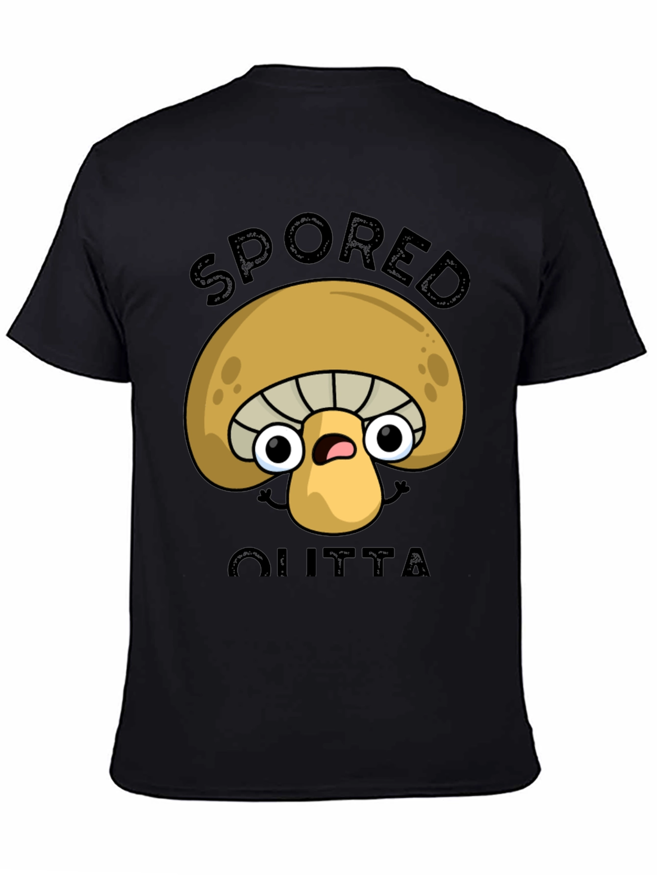 Spored Outta Shirt - Funny Mushroom Graphic Tee