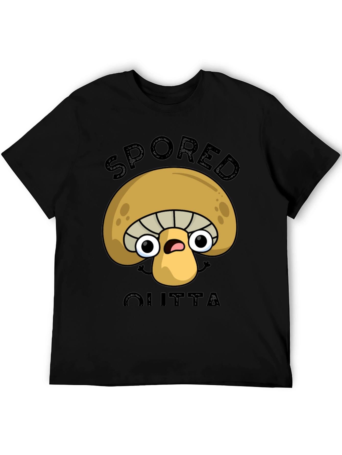 Spored Outta Shirt - Funny Mushroom Graphic Tee
