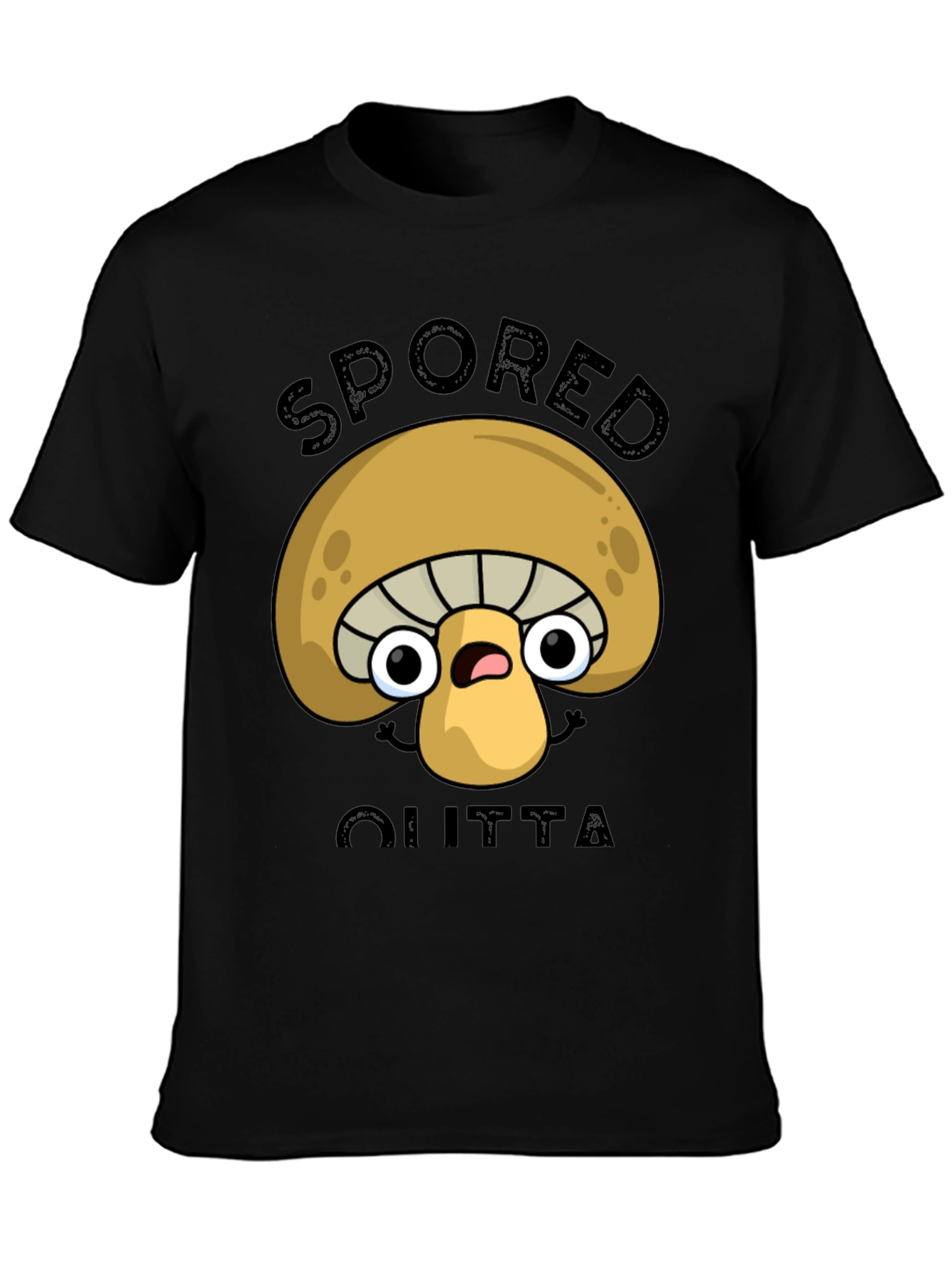 Spored Outta Shirt - Funny Mushroom Graphic Tee