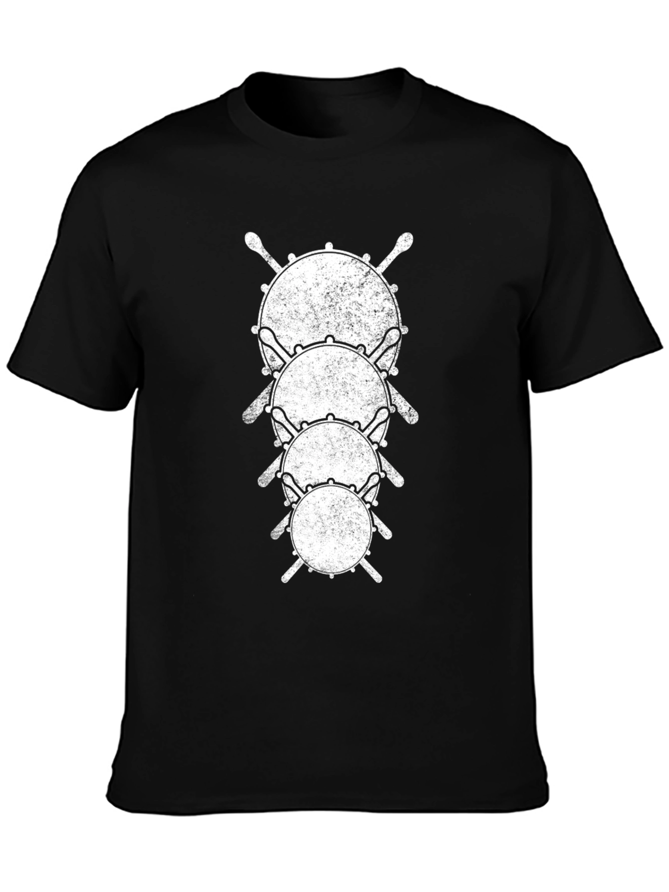 Drum Set Black T-Shirt