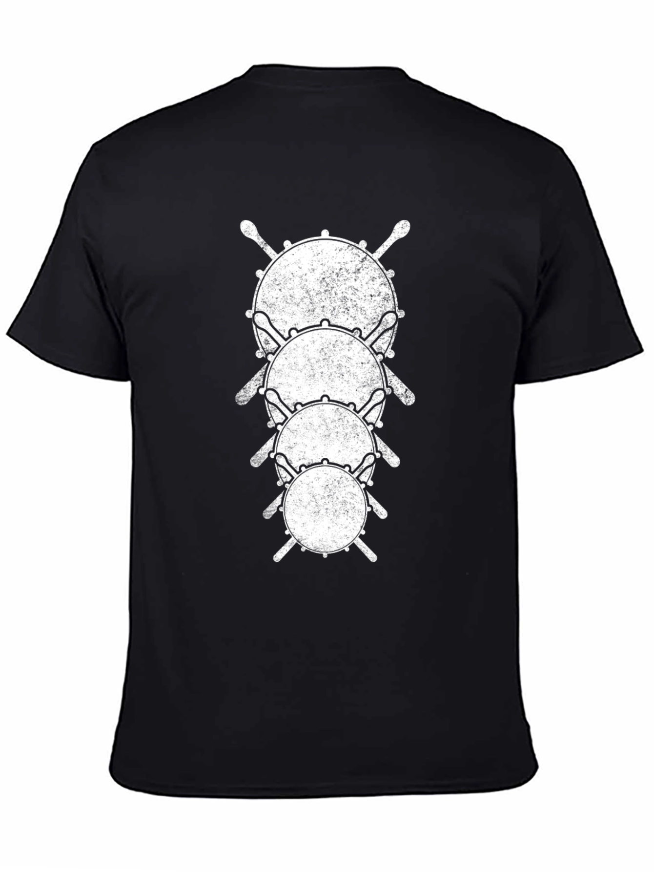Drum Set Black T-Shirt