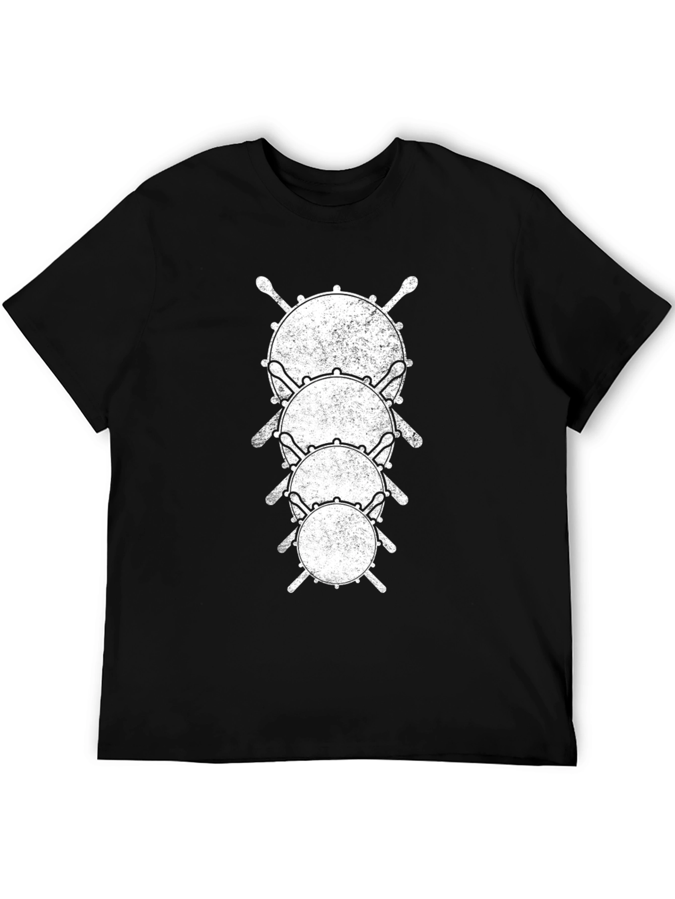 Drum Set Black T-Shirt