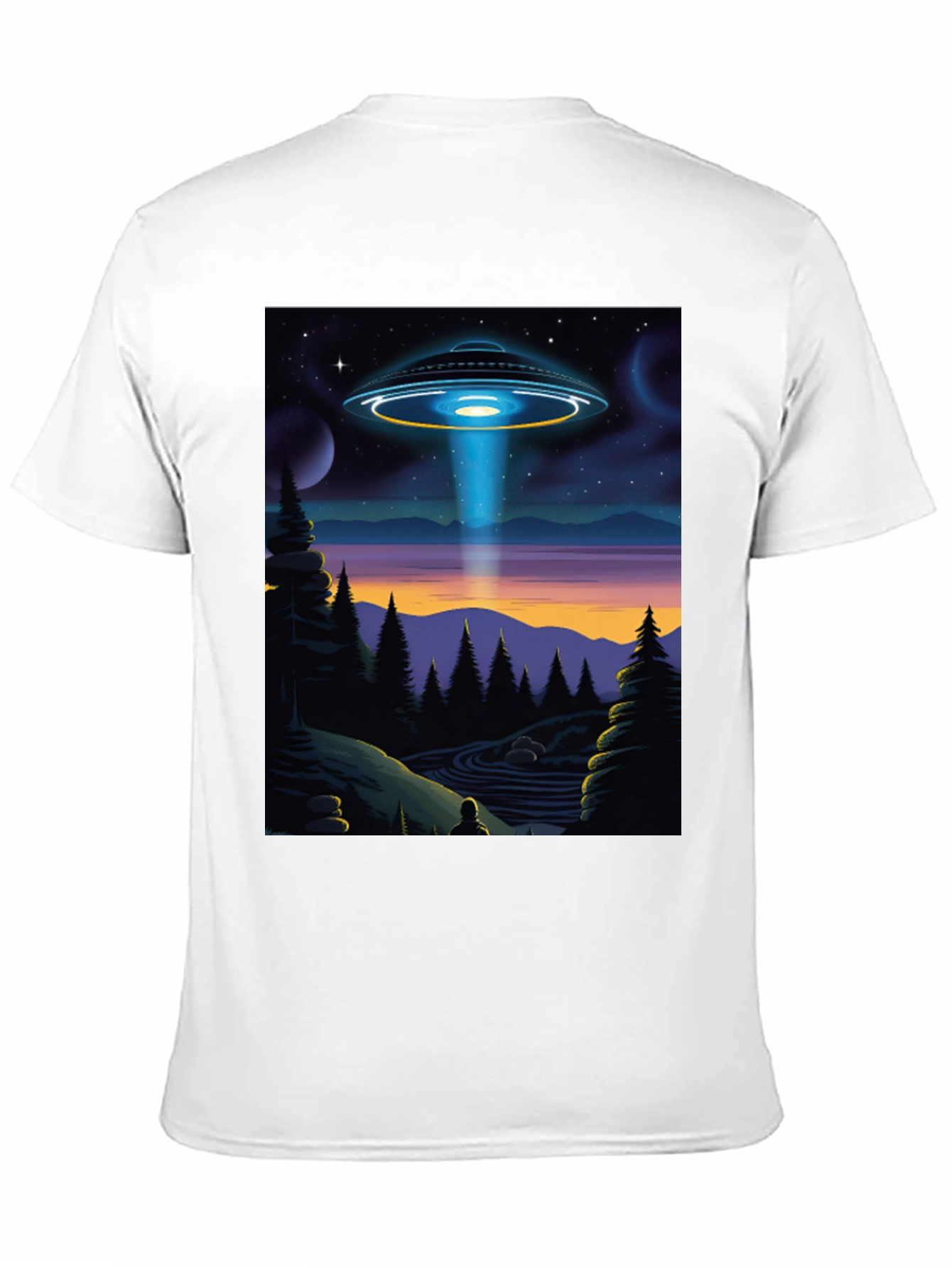 UFO Abduction Graphic Tee