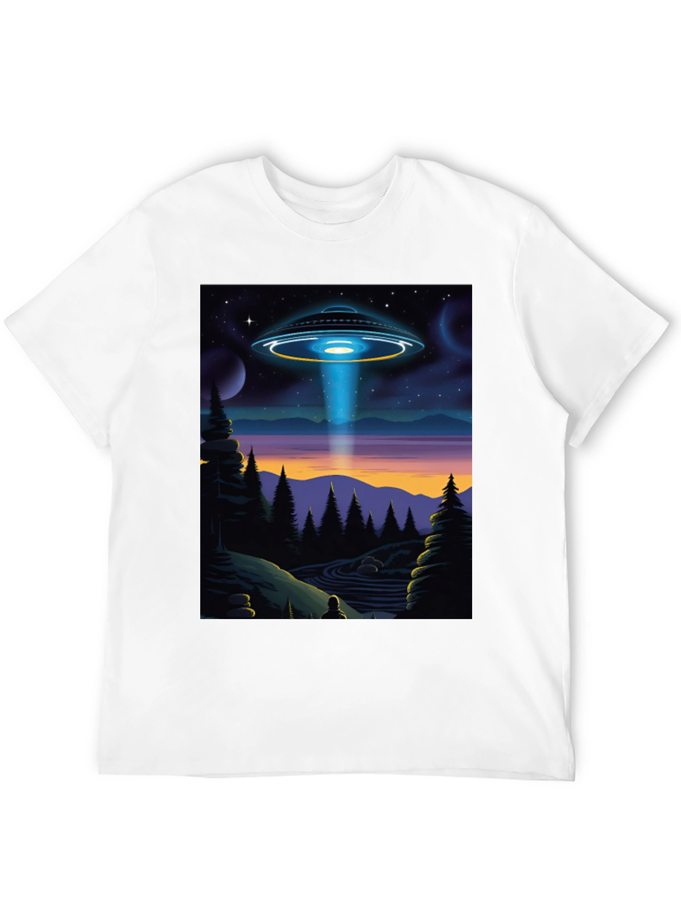 UFO Abduction Graphic Tee