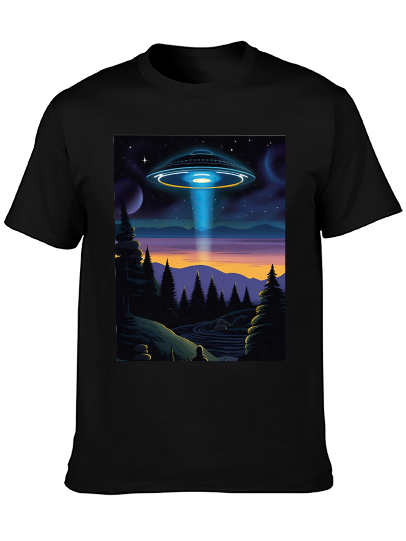 UFO Abduction Graphic Tee