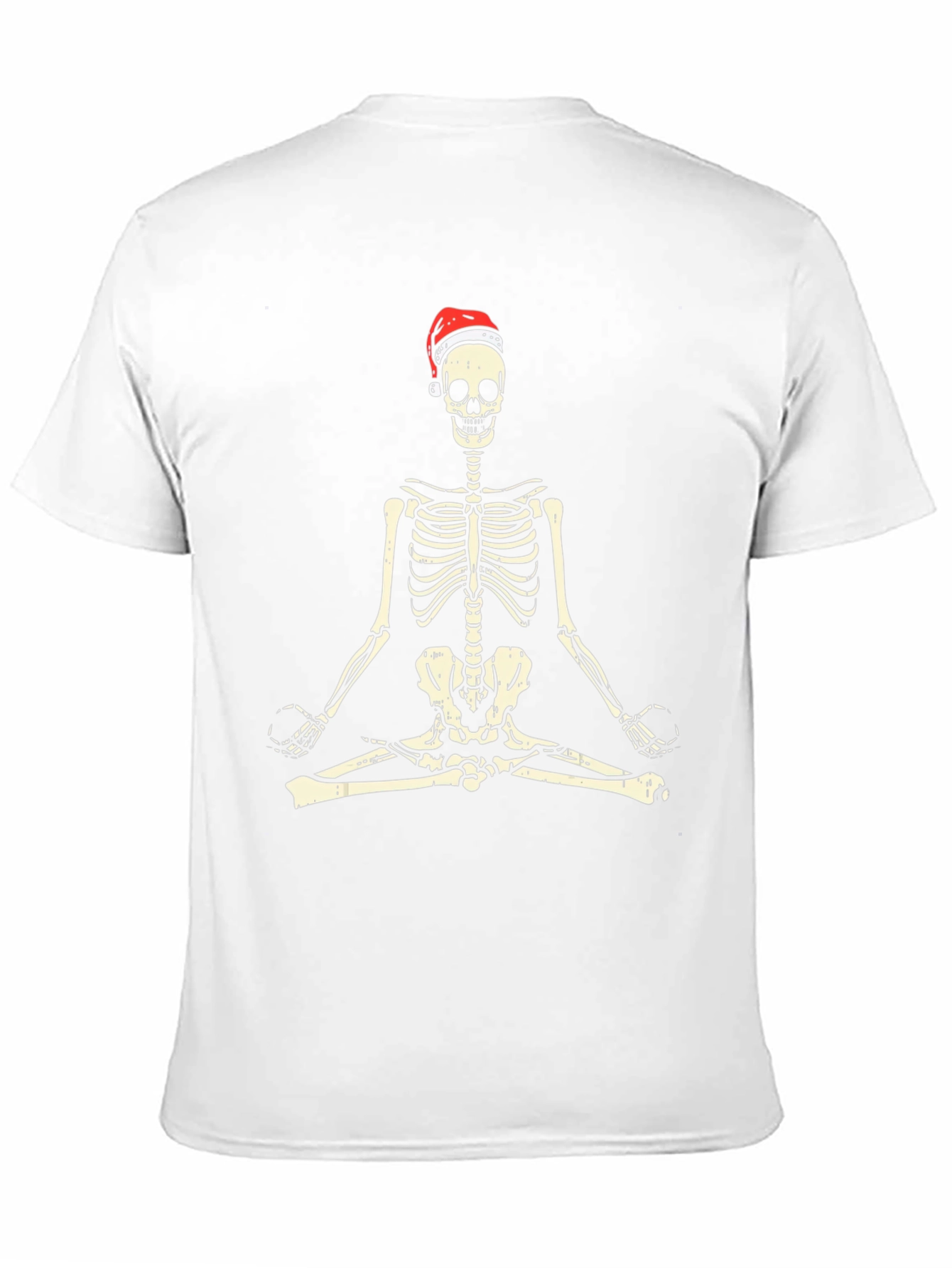 Meditating Skeleton Santa Hat T-Shirt