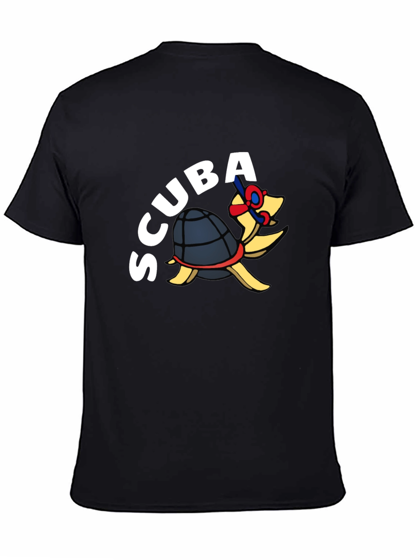 Scuba Turtle Black T-Shirt